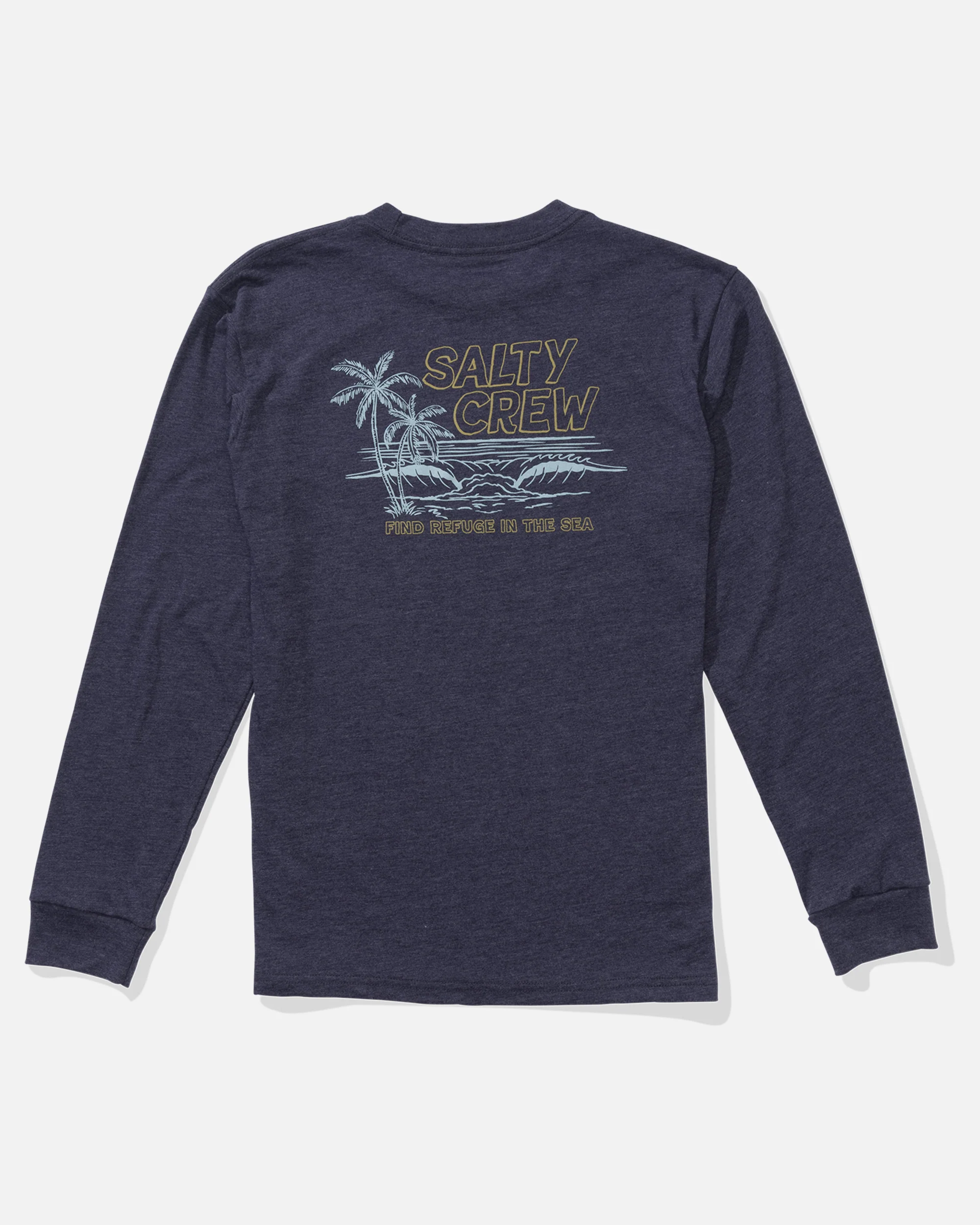 A Frame  Ls Tee Kids - Navy Heather