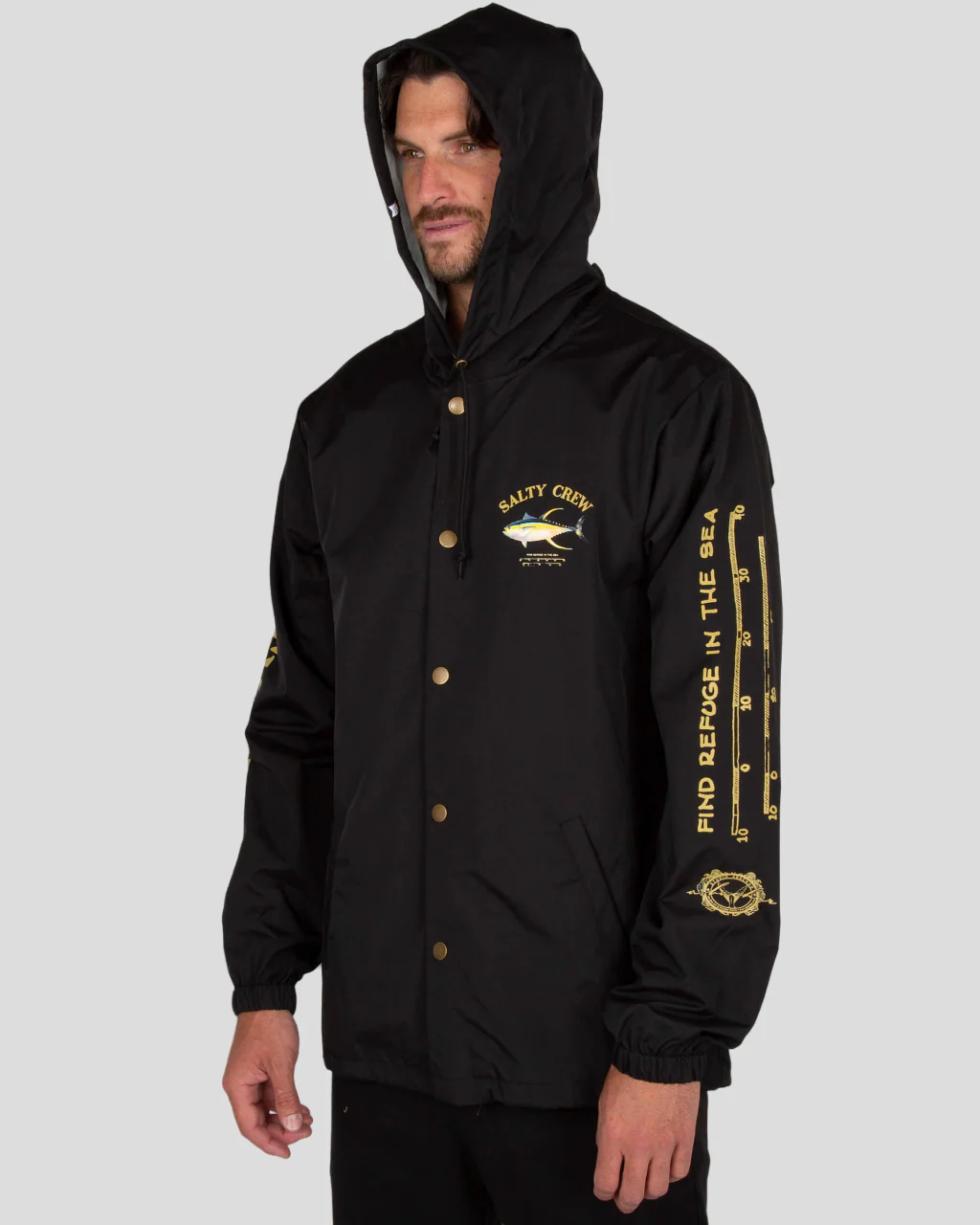 Ahi Mount Snap Jacket - Black - Image 3