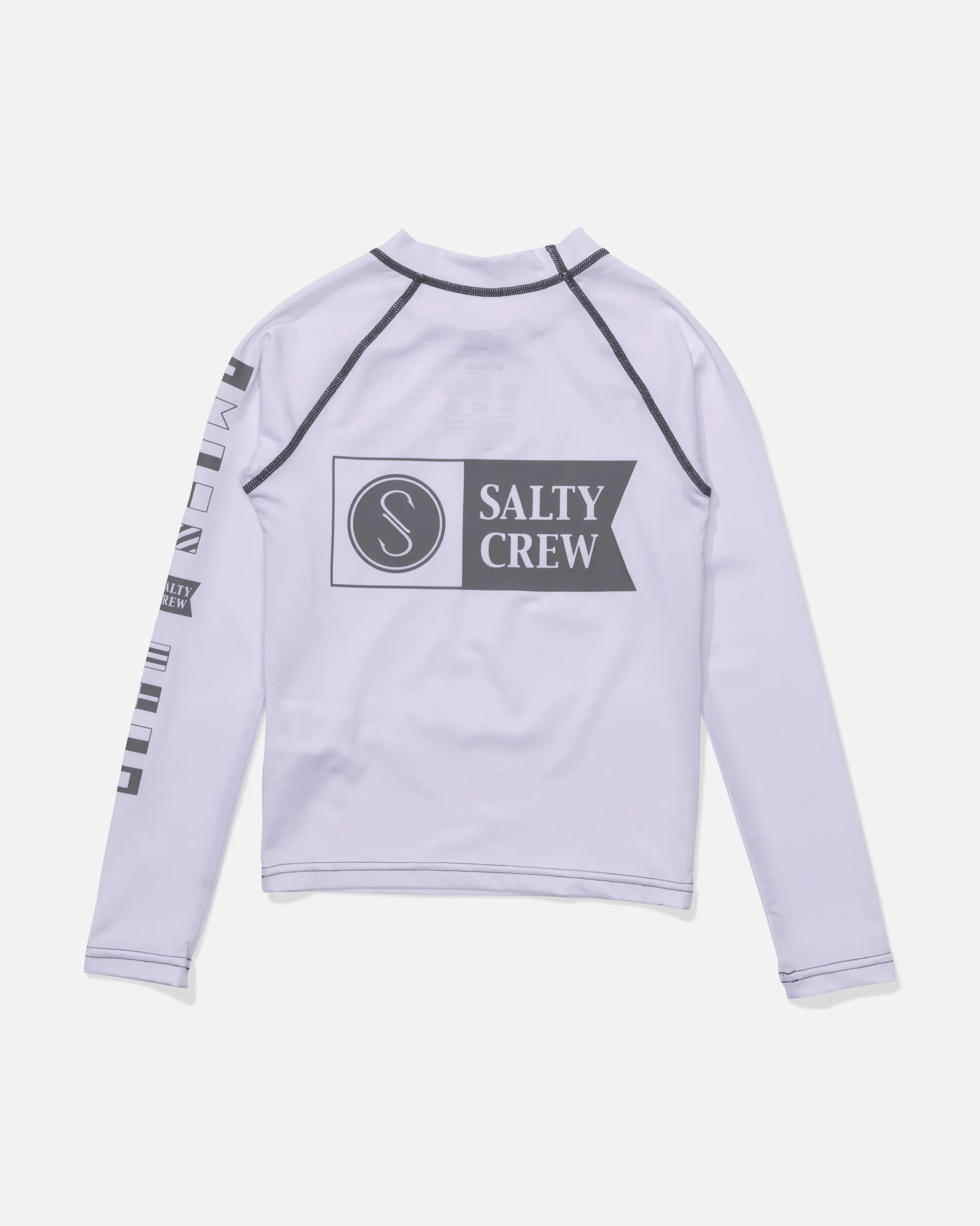 Alpha  Ls Rashgaurd Kids - White