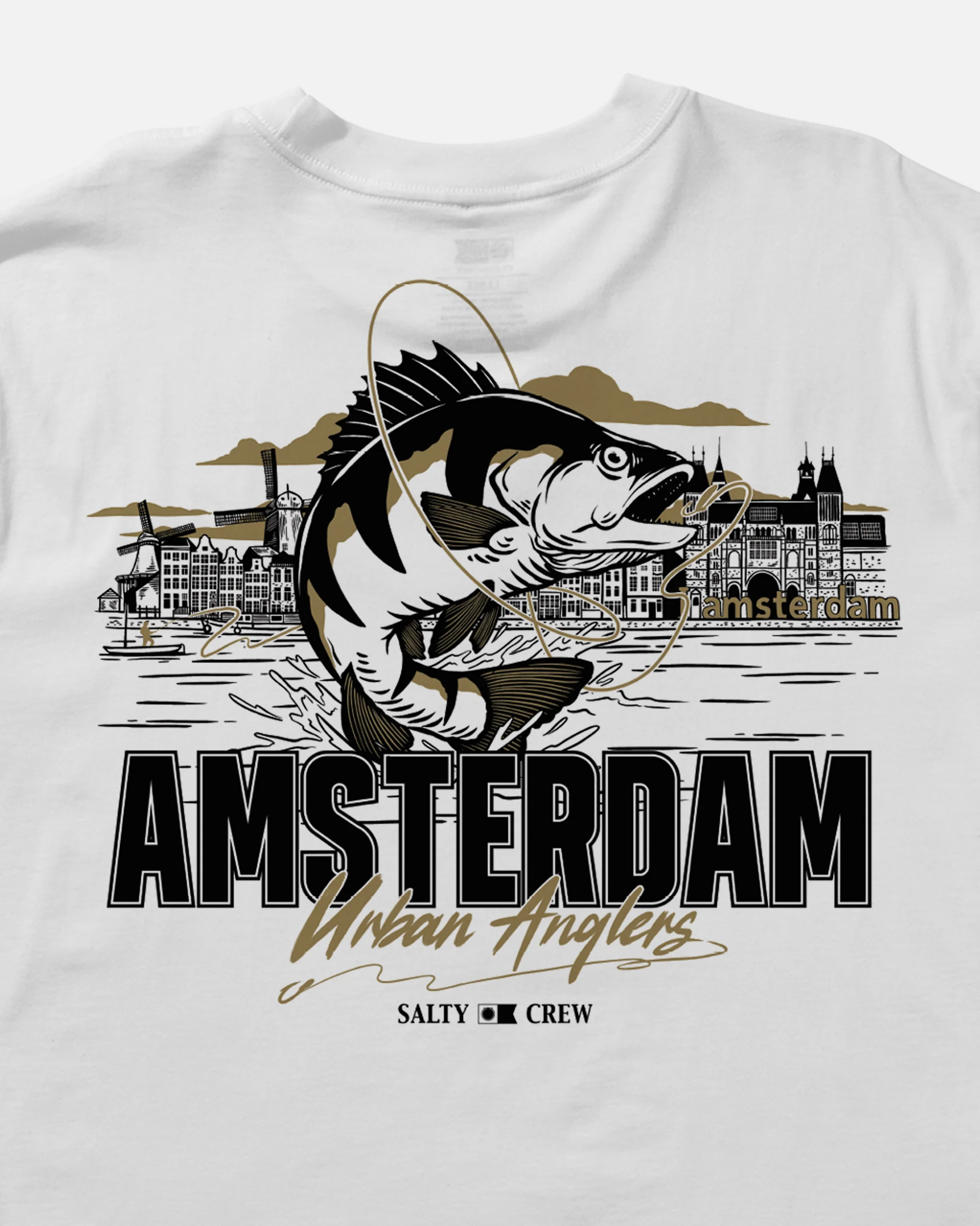 Amsterdam Urban Angler Ss Tee - White - Image 2