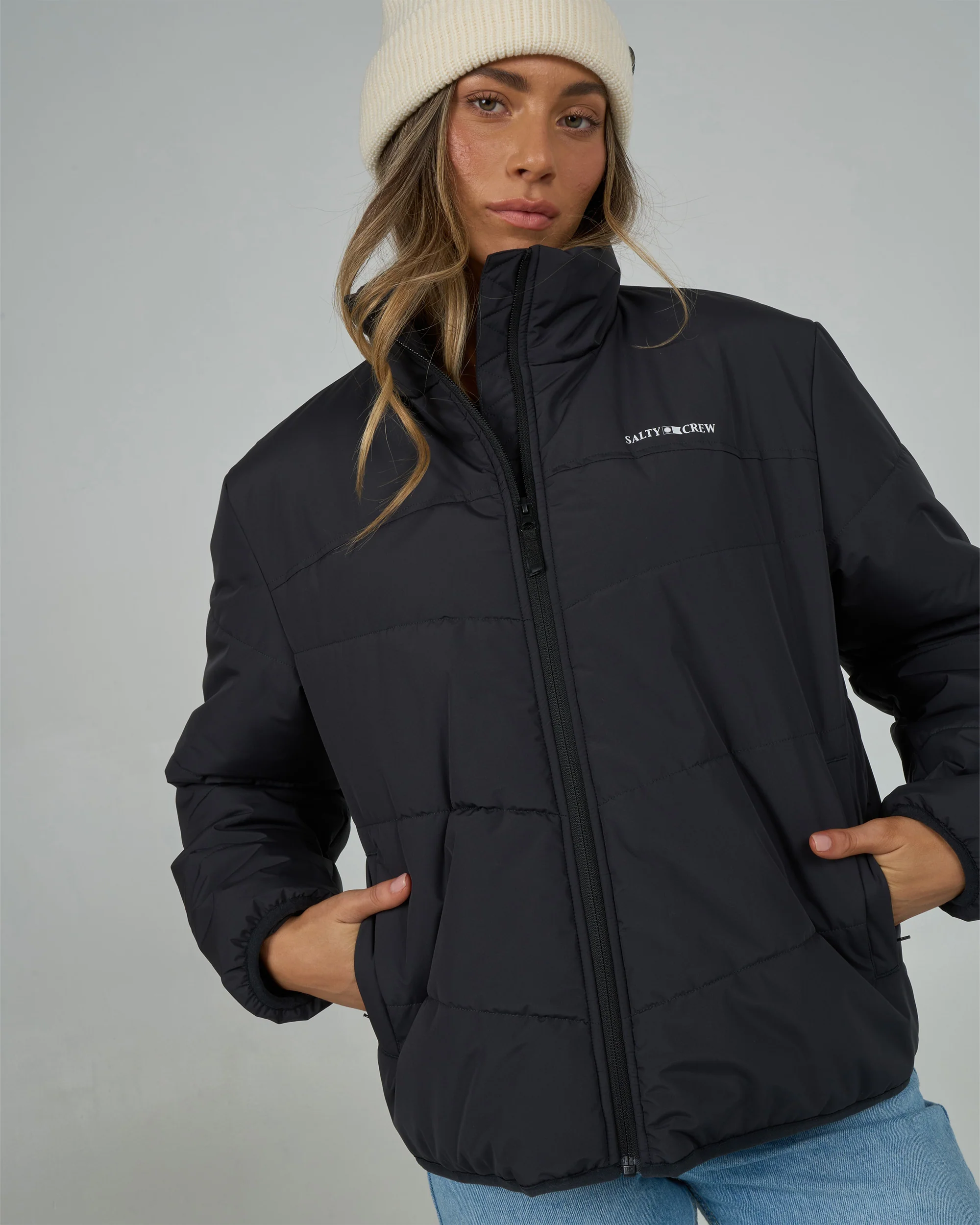 Barrier Puffer Jacket - Black - Image 3