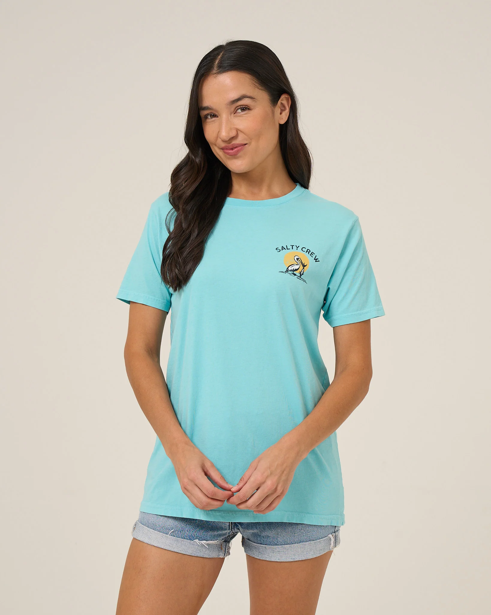 Beach Hut Bf Tee - Aquamarine - Image 2