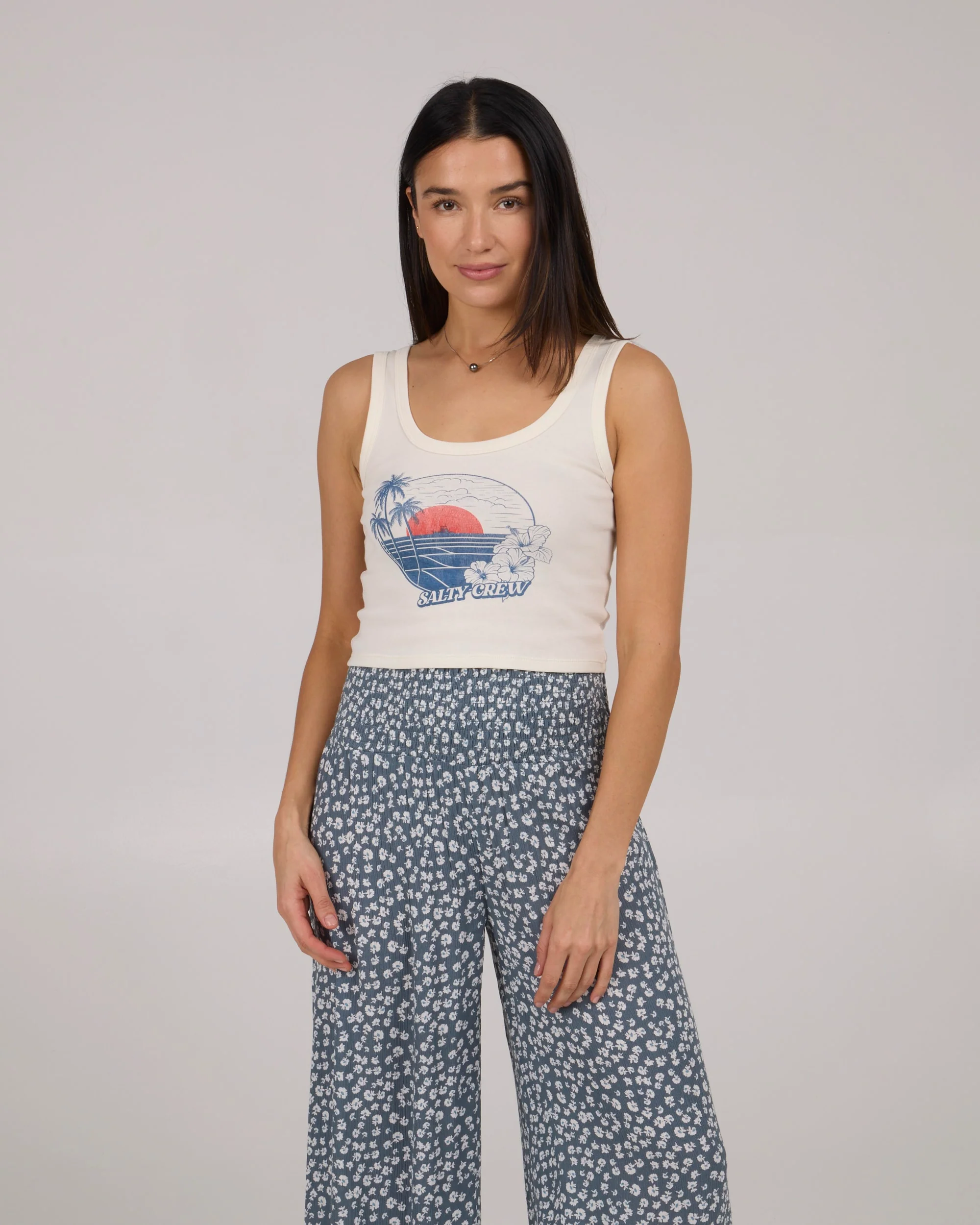 Beach Scene Tank - Off White