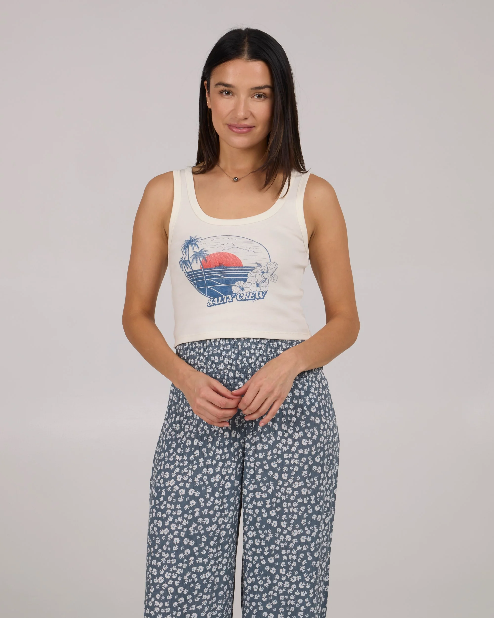 Beach Scene Tank - Off White - Image 2