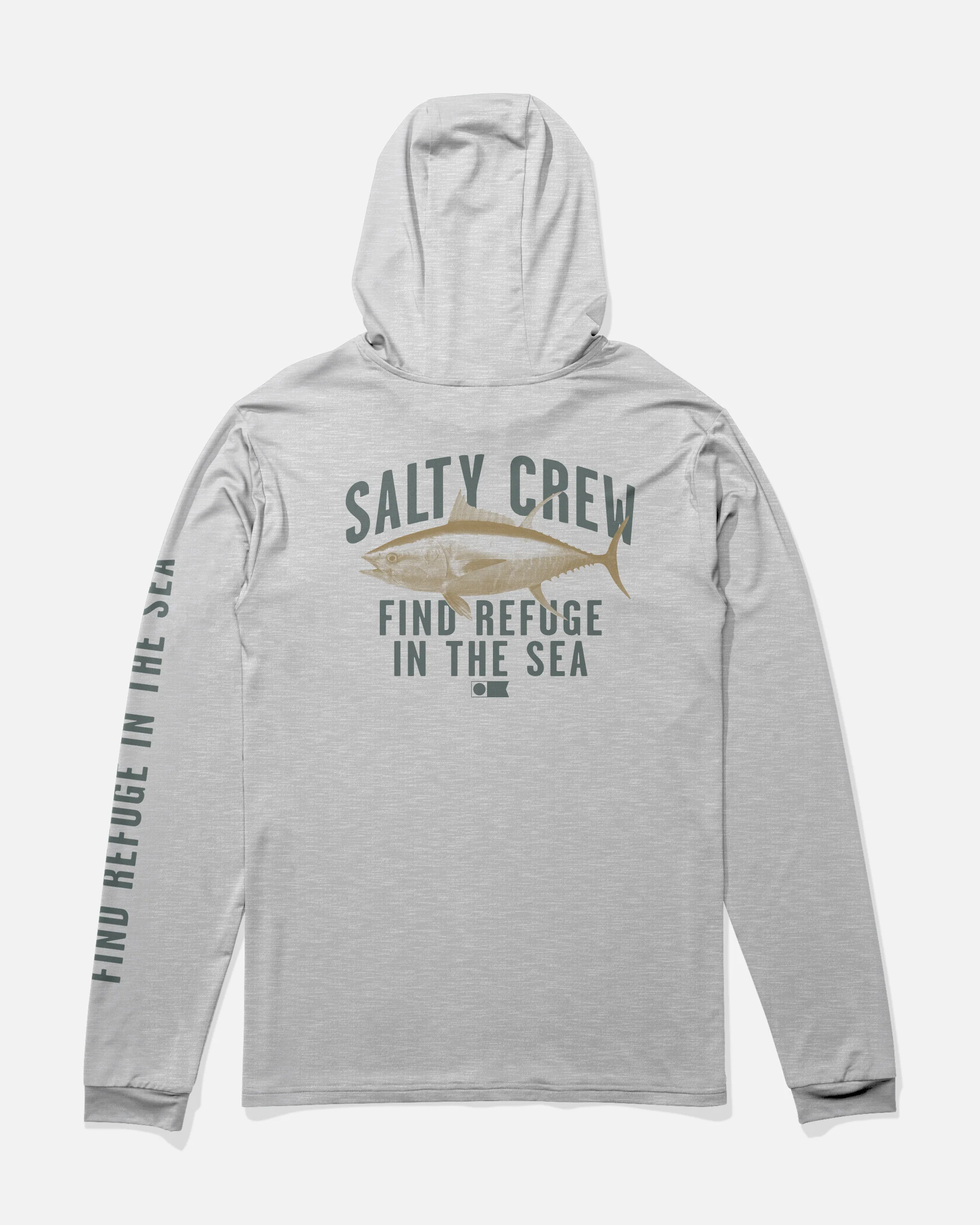 Bitmap Hood Sunshirt - Grey Heather