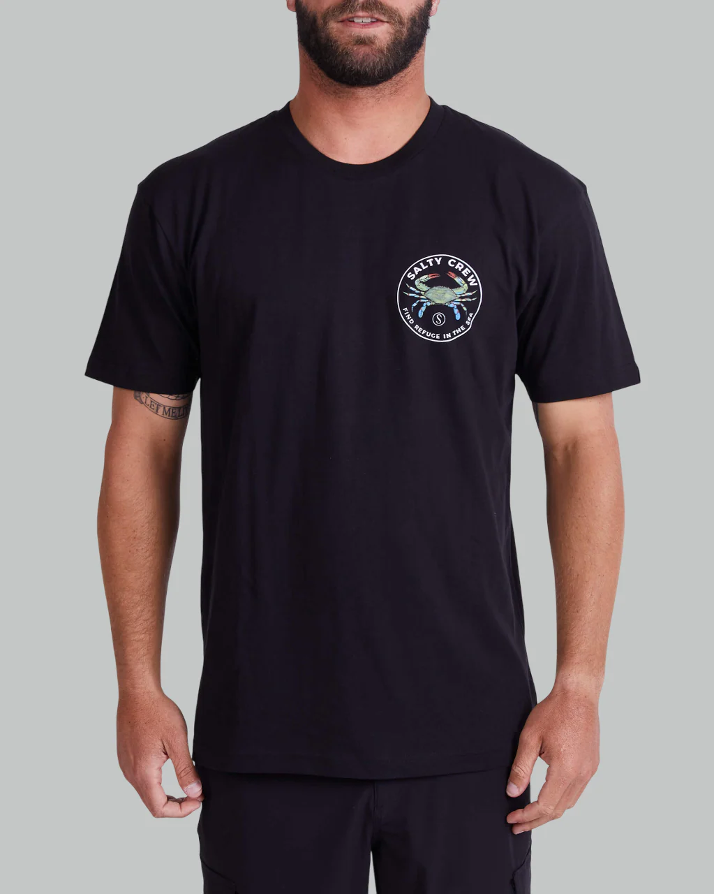 Blue Crabber Premium S/S Tee - Black - Image 4