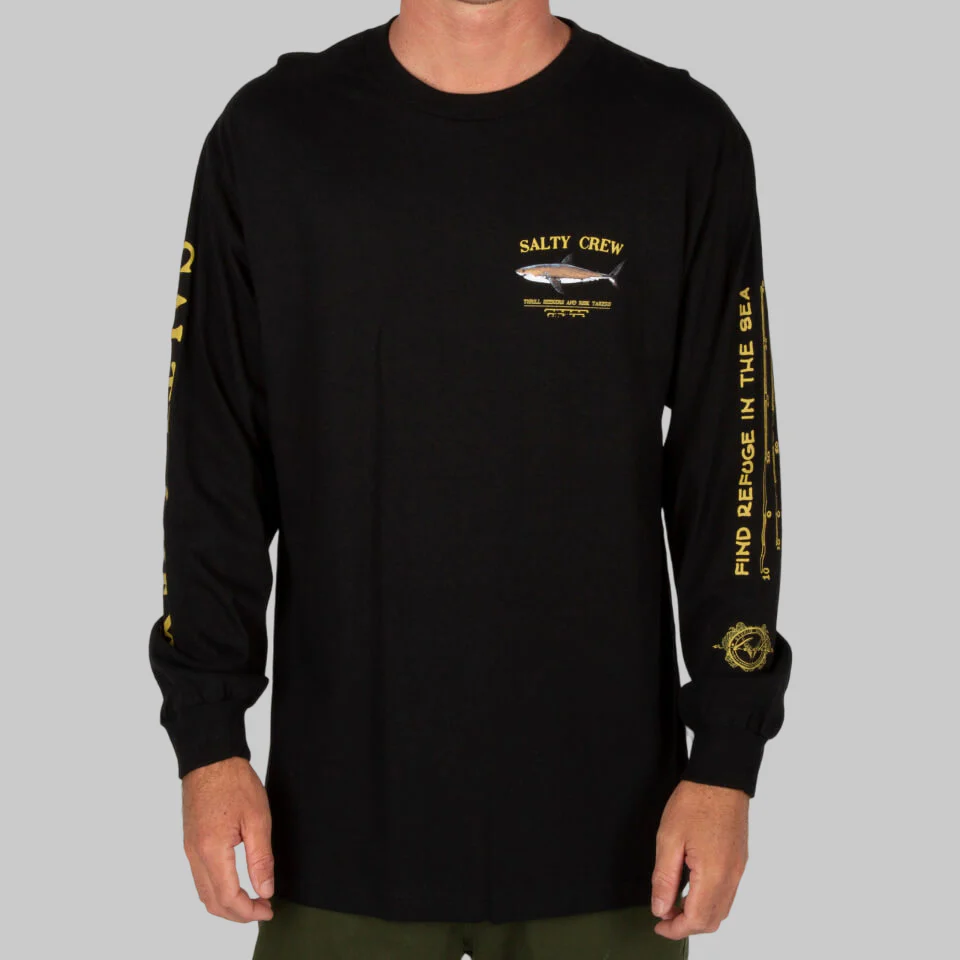 Bruce L/S Tee - Black - Image 4