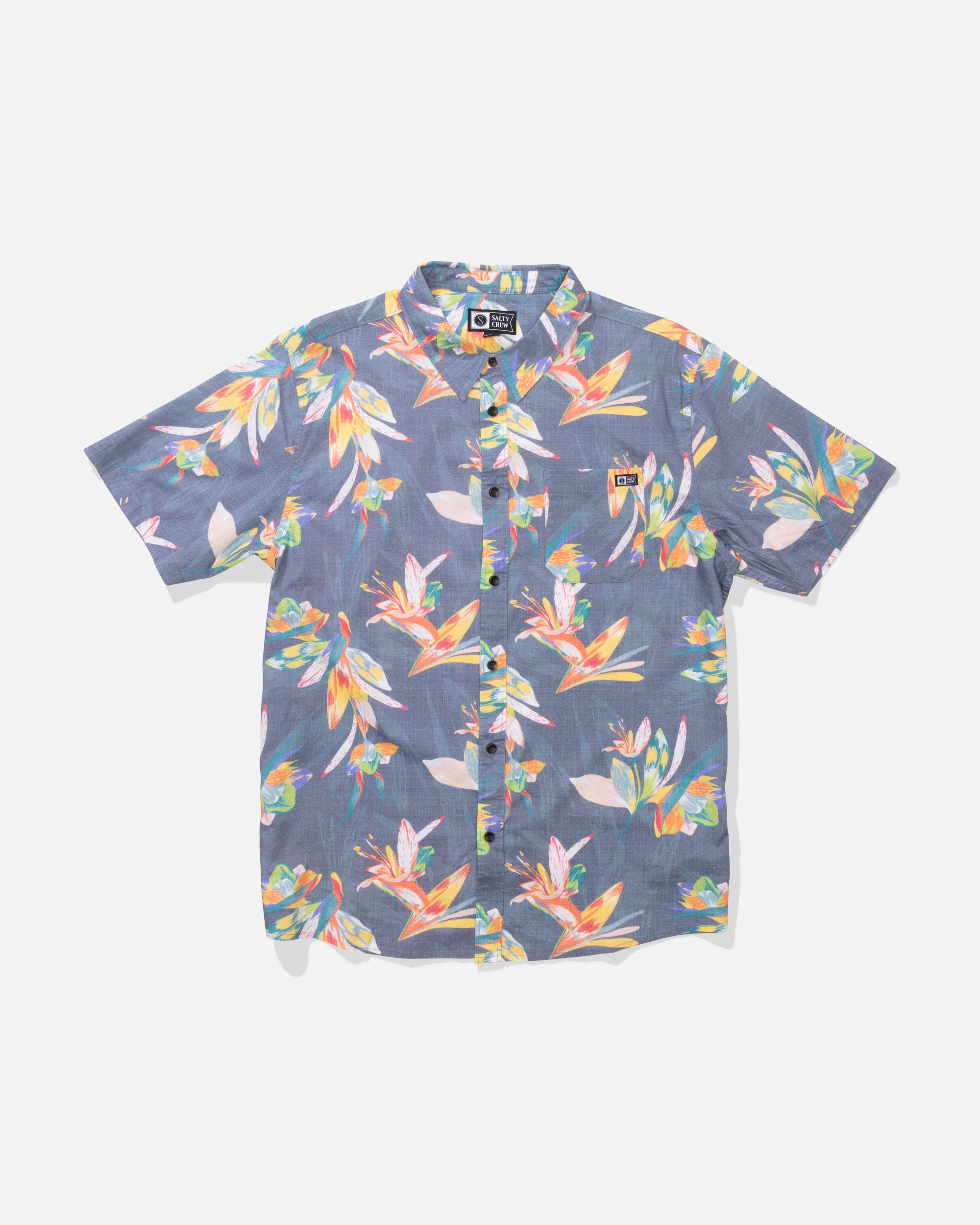Crew Ss Button Up - Dark Shadow