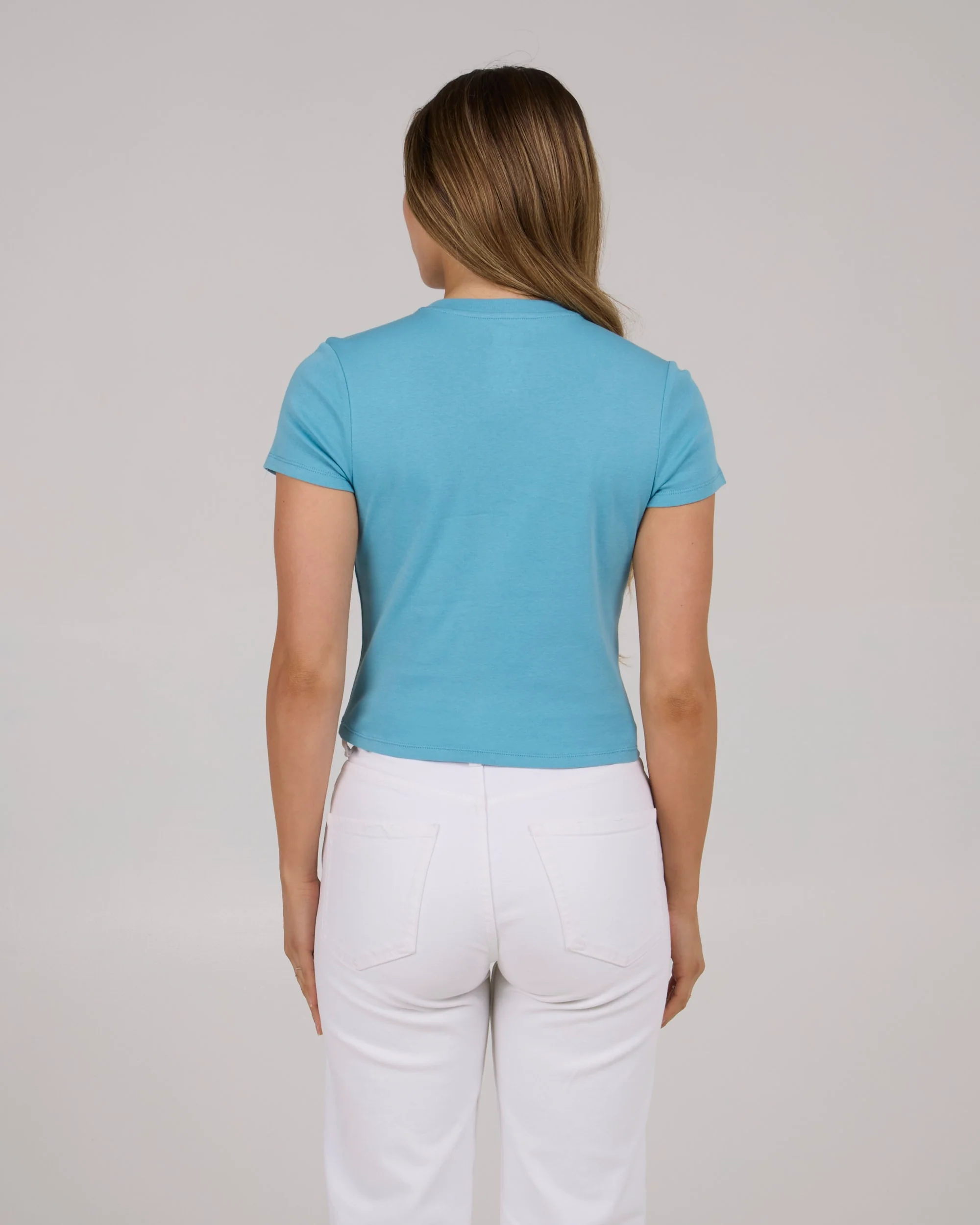 Daybreak Baby Tee - Lagoon Blue - Image 3
