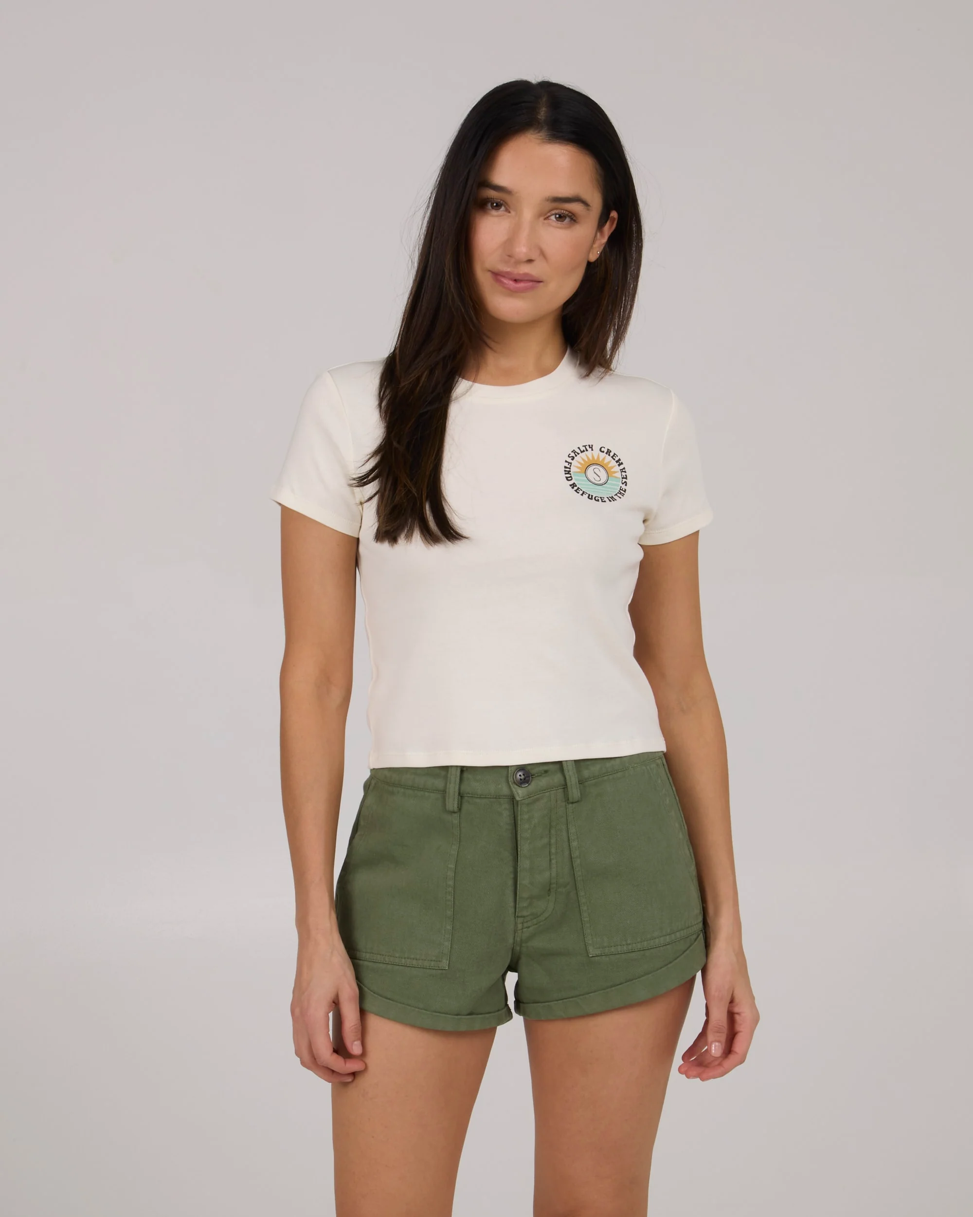 Daybreak Baby Tee - Off White - Image 4
