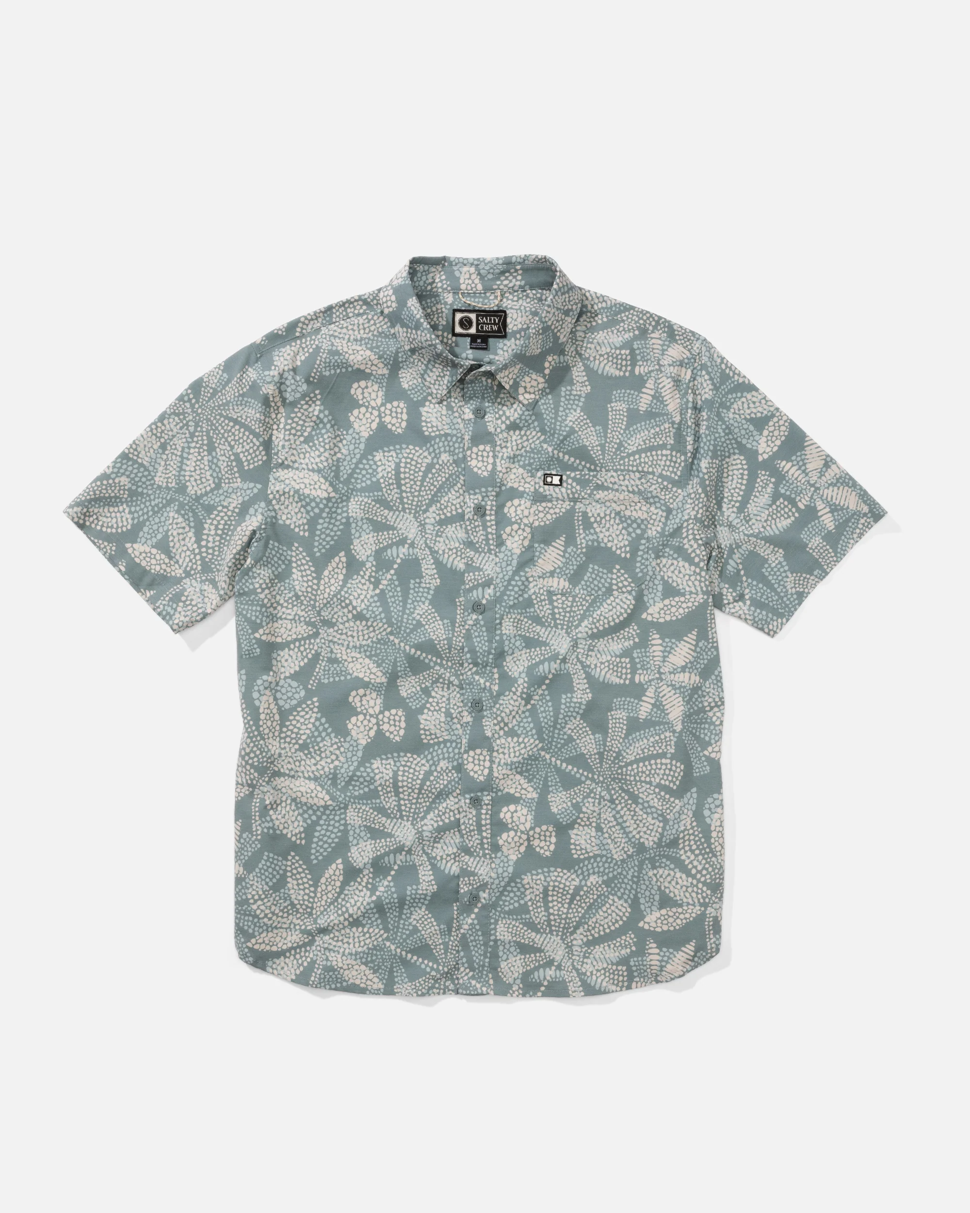 Drifter Uv Button Up - Atlantic Green