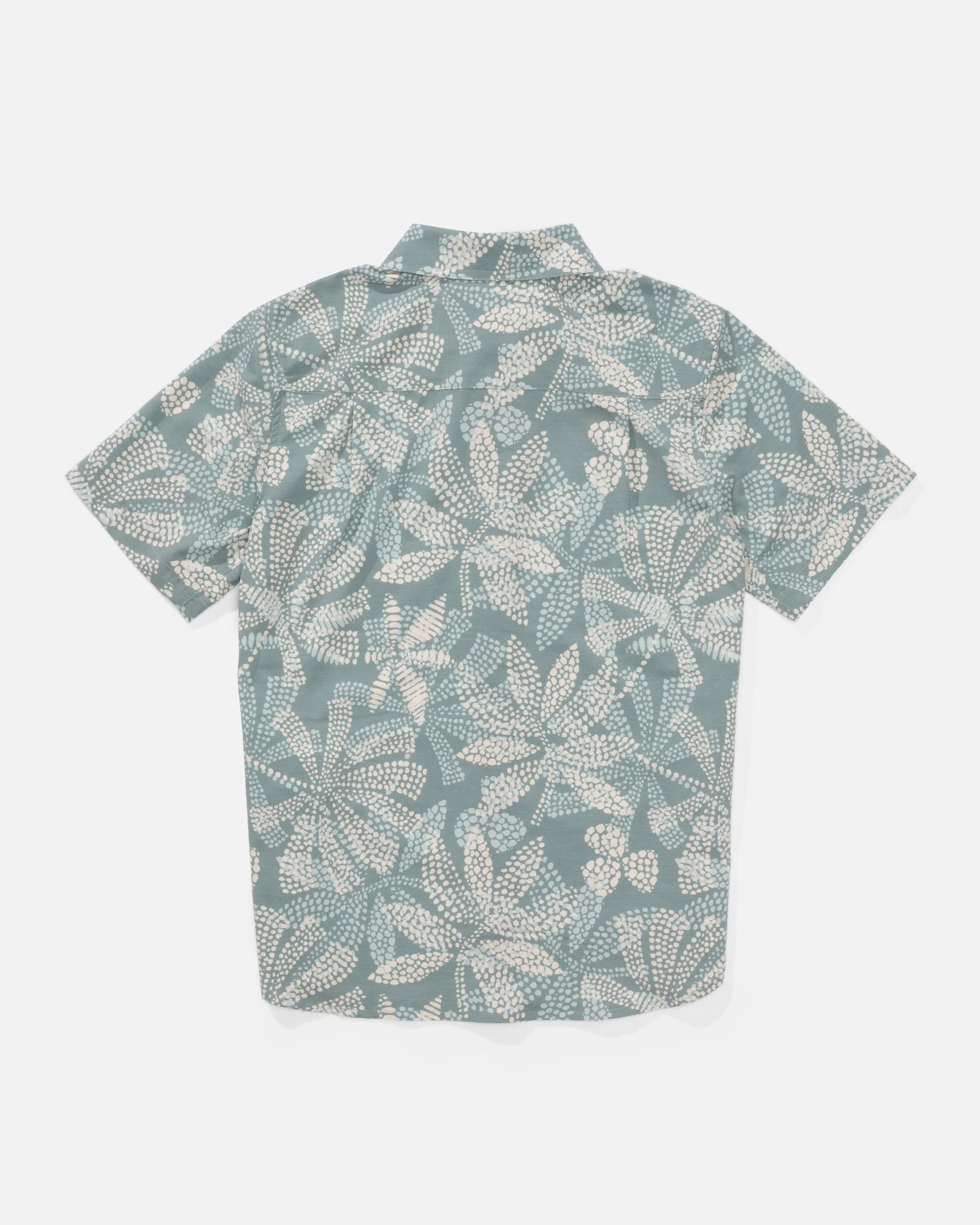 Drifter  Uv Button Up Kids - Atlantic Green - Image 2