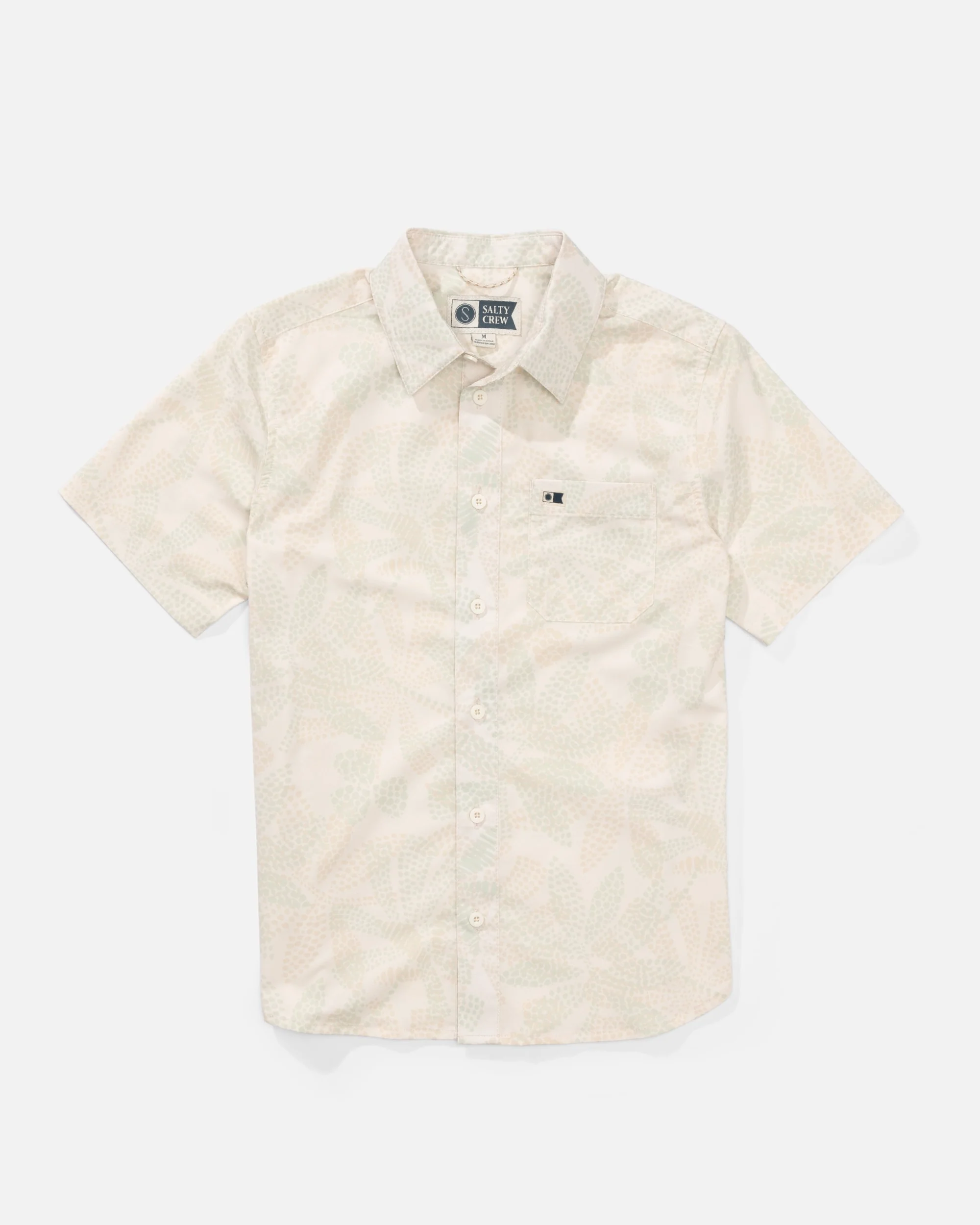 Drifter  Uv Button Up Kids - Birch