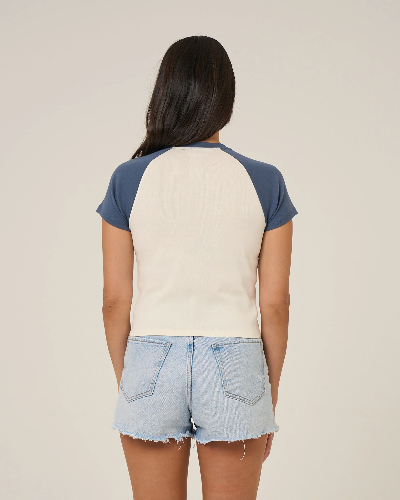Drive To The Sea Raglan T - Indigo - Image 2