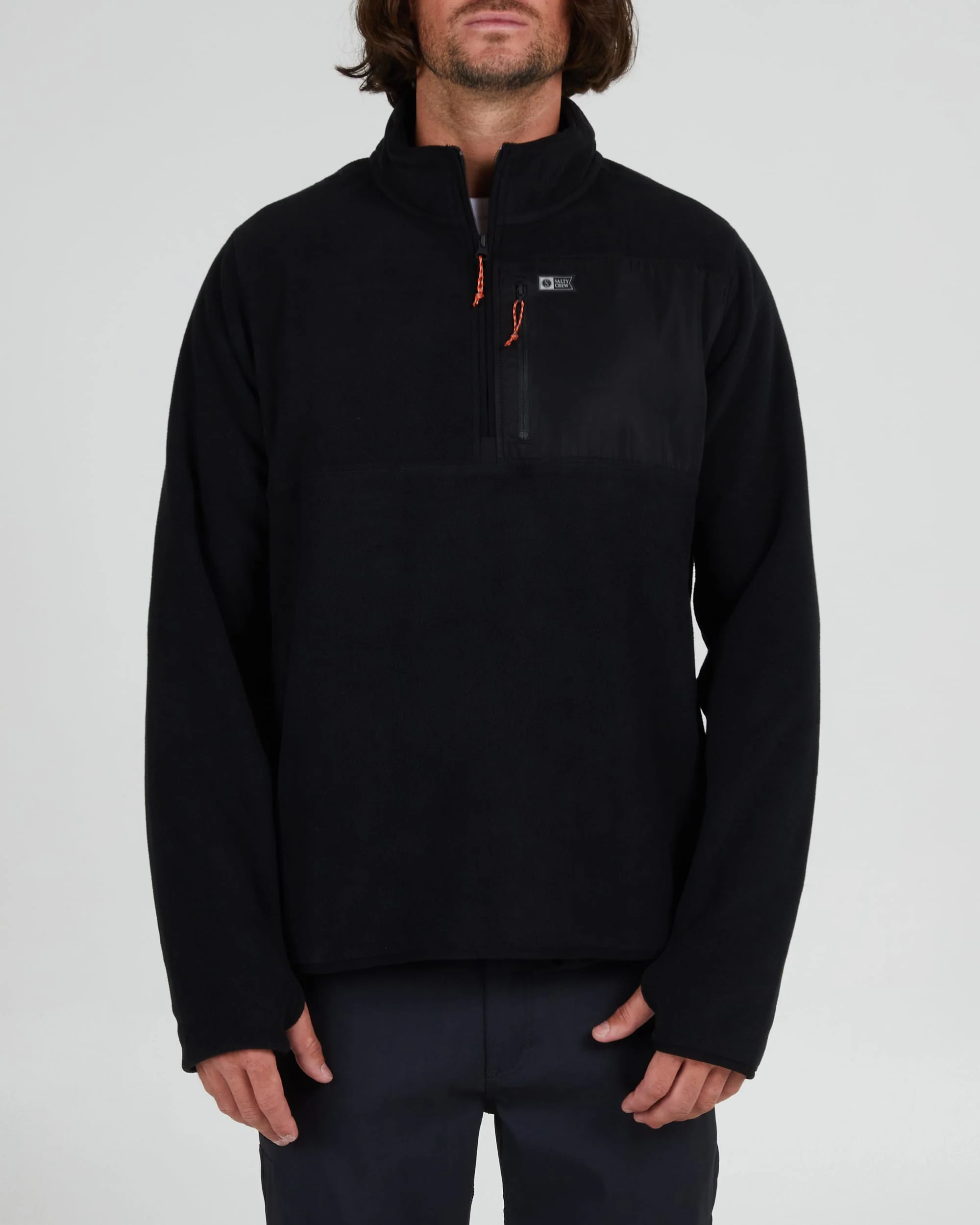 Ebbtide 1/2 Zip Polar Fleece - Black