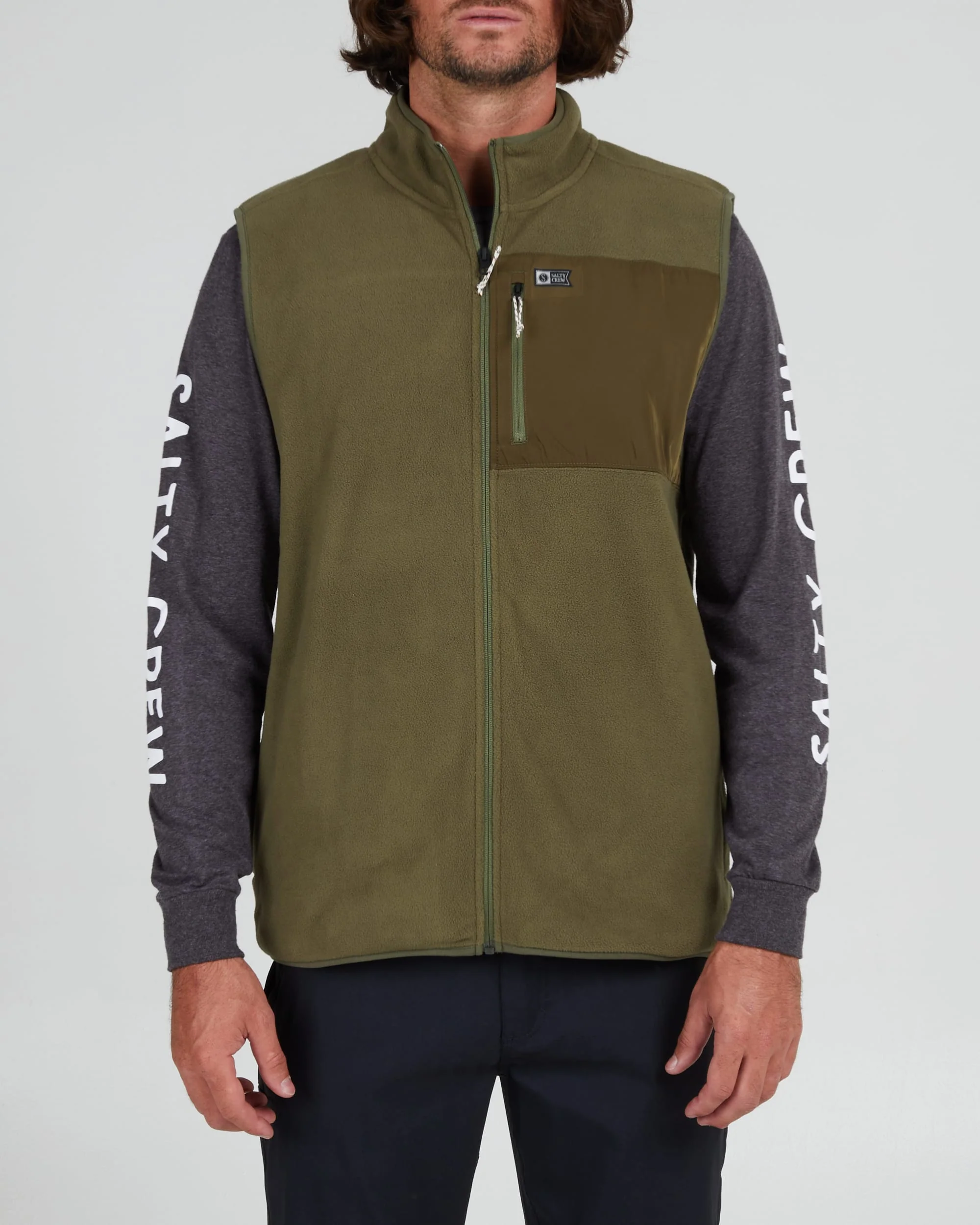 Ebbtide Polar Fleece Vest - Olive