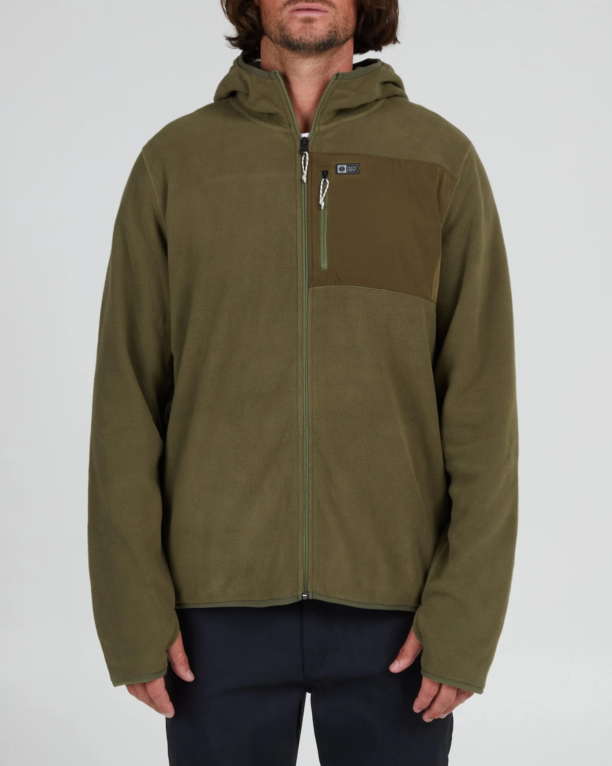 Ebbtide Zip Hoody Polar Fleece - Olive