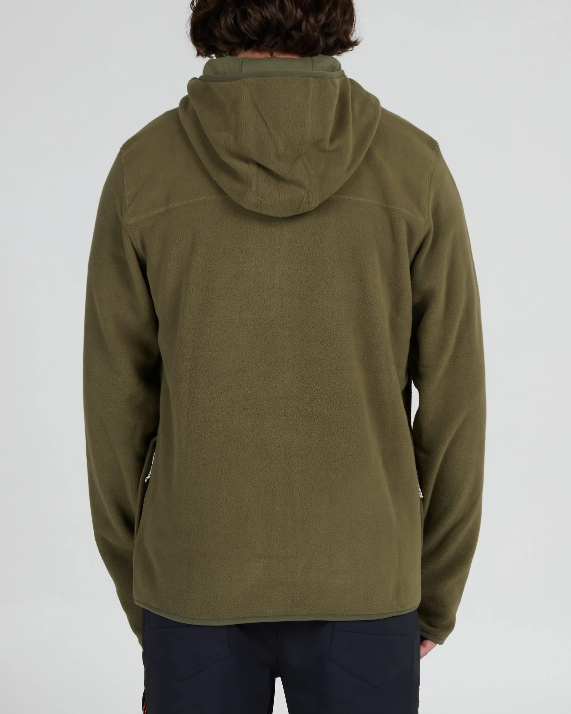 Ebbtide Zip Hoody Polar Fleece - Olive - Image 2