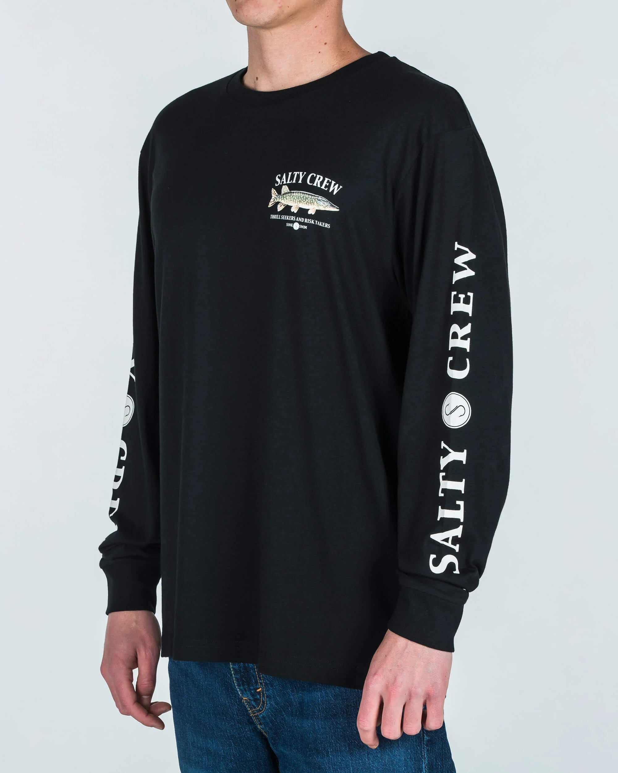 Euro Pike Premium L/S Tee - Black - Image 3