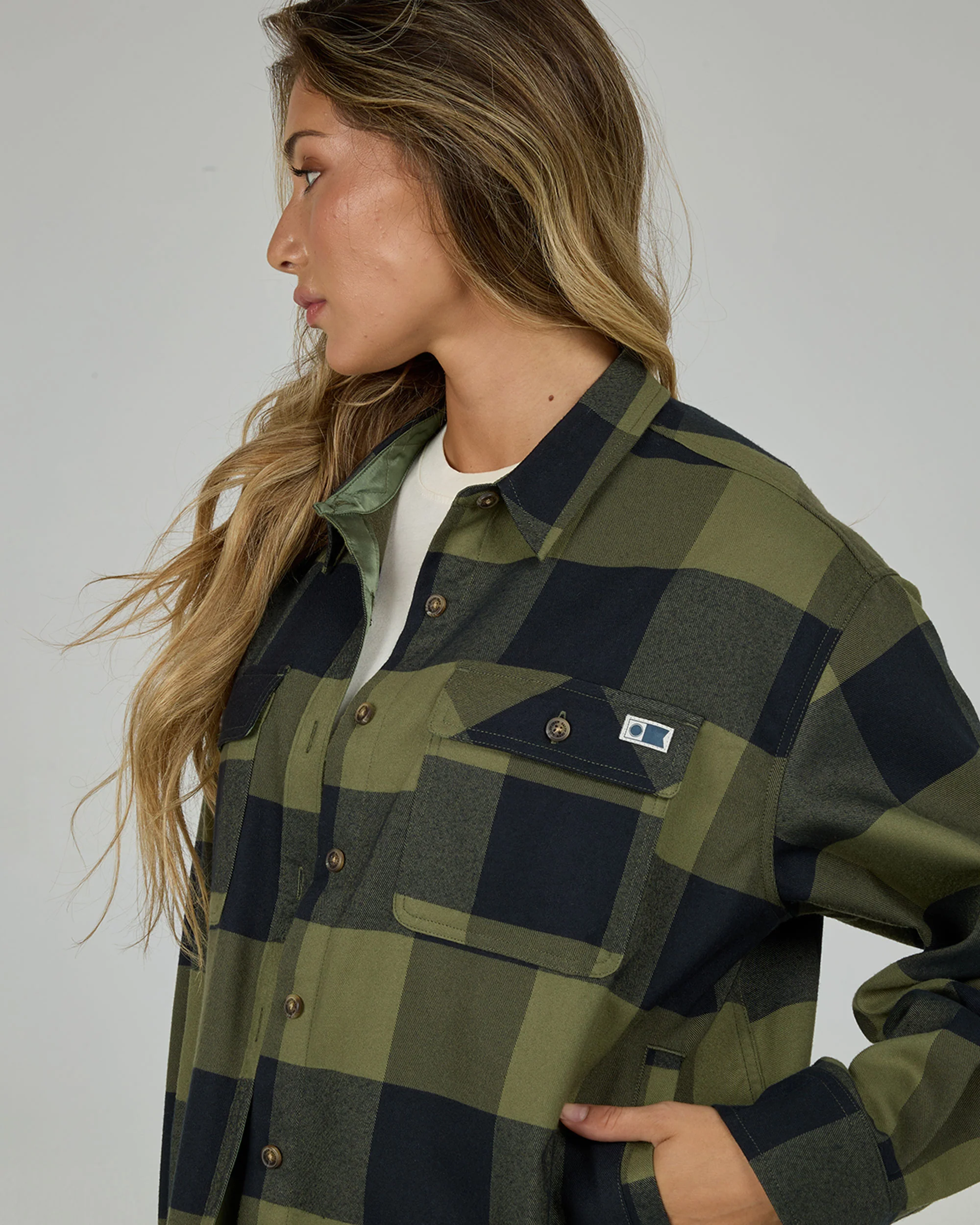 Fathom Flannel - Olive - Image 4