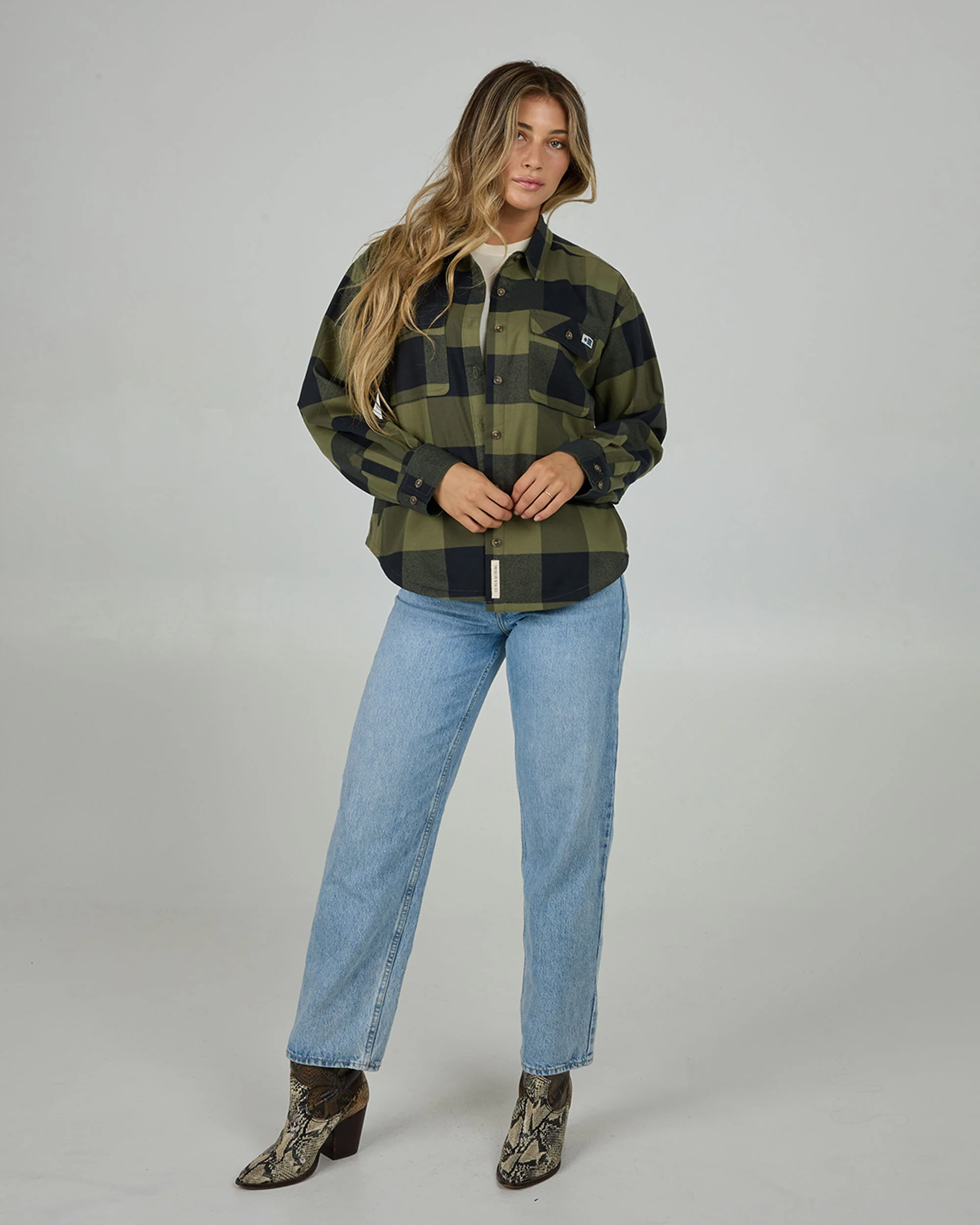 Fathom Flannel - Olive - Image 5