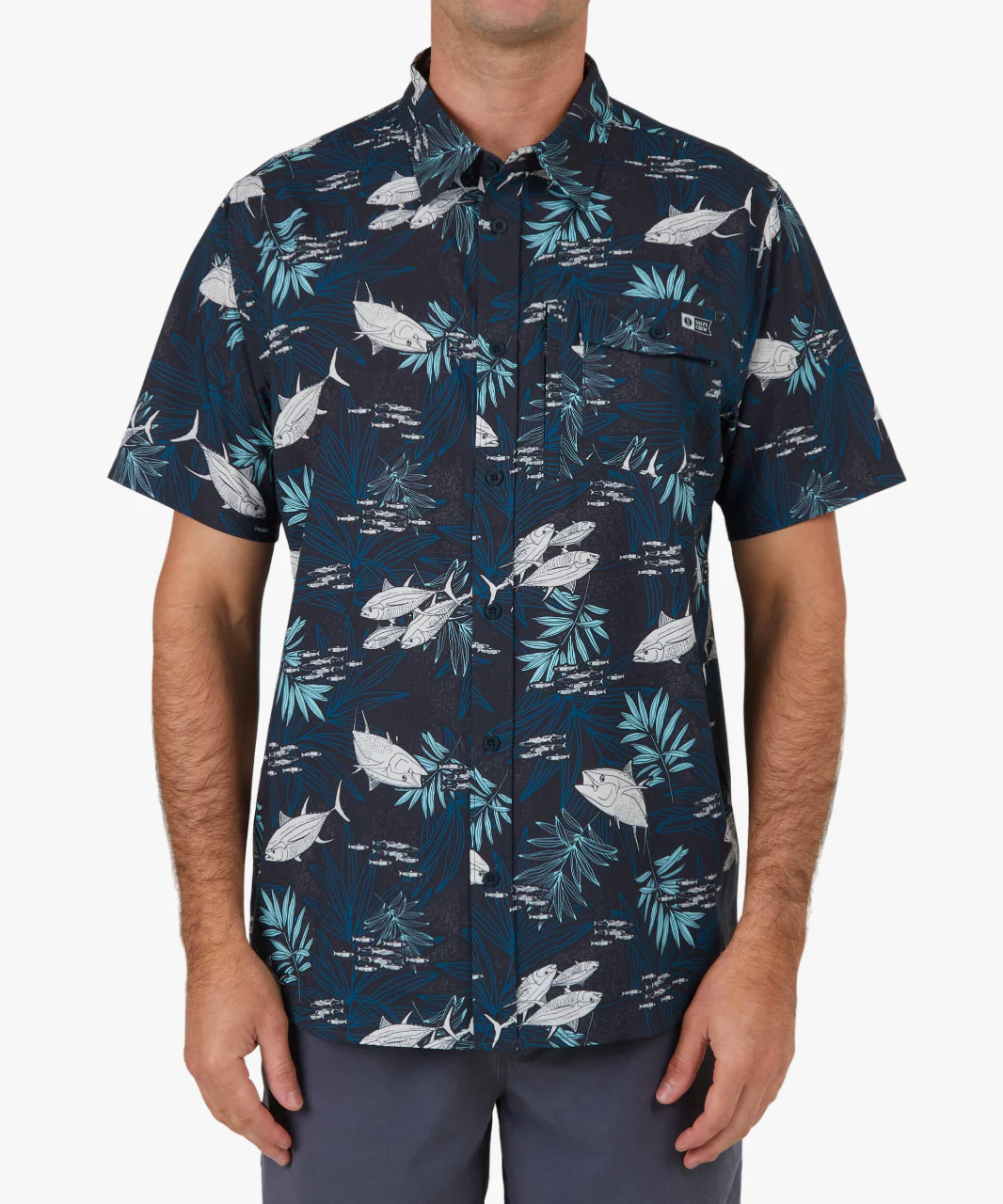 Feeding Frenzy Uv Woven - Midnight