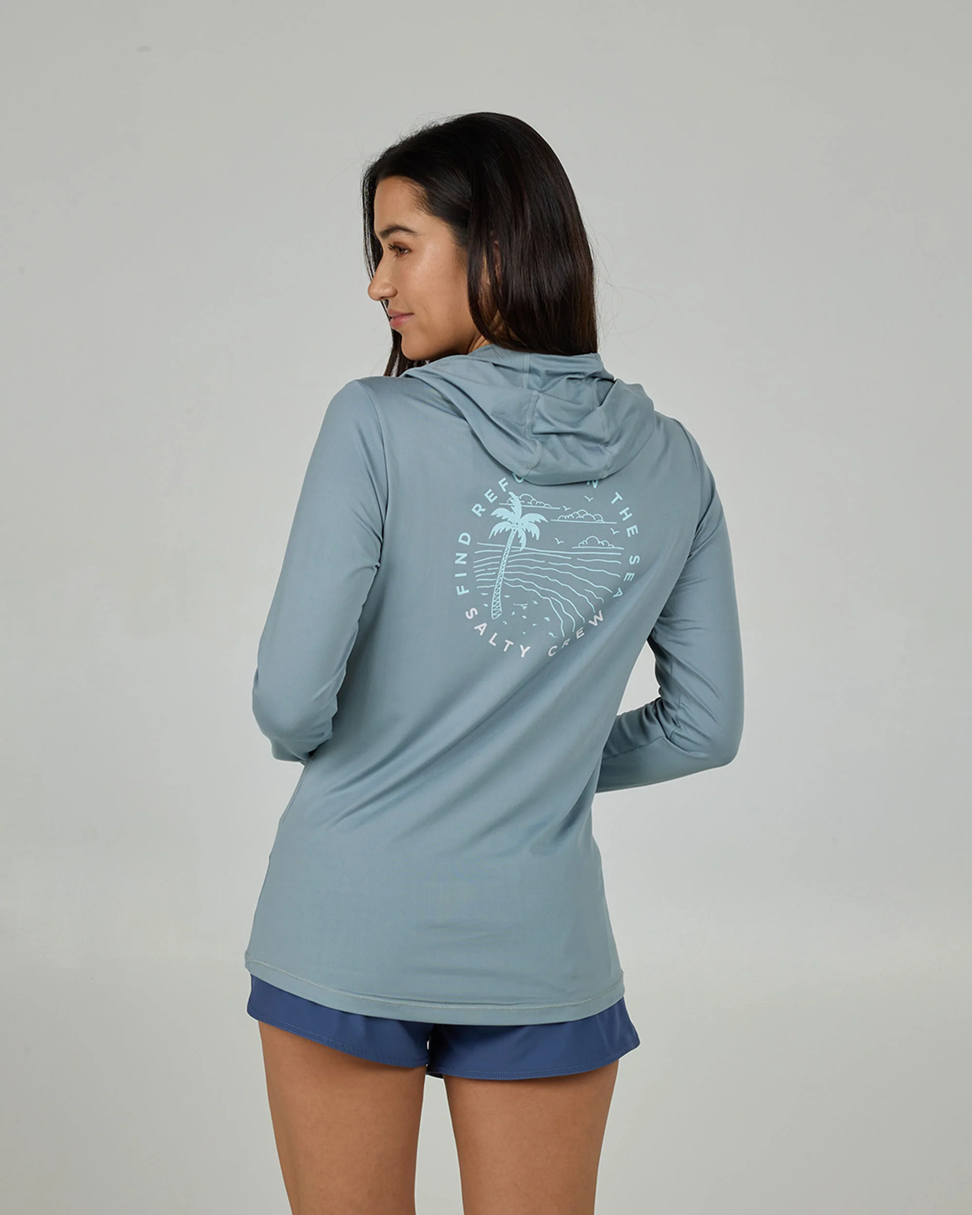Fireworks Hood Sunshirt - Stormy Grey - Image 3