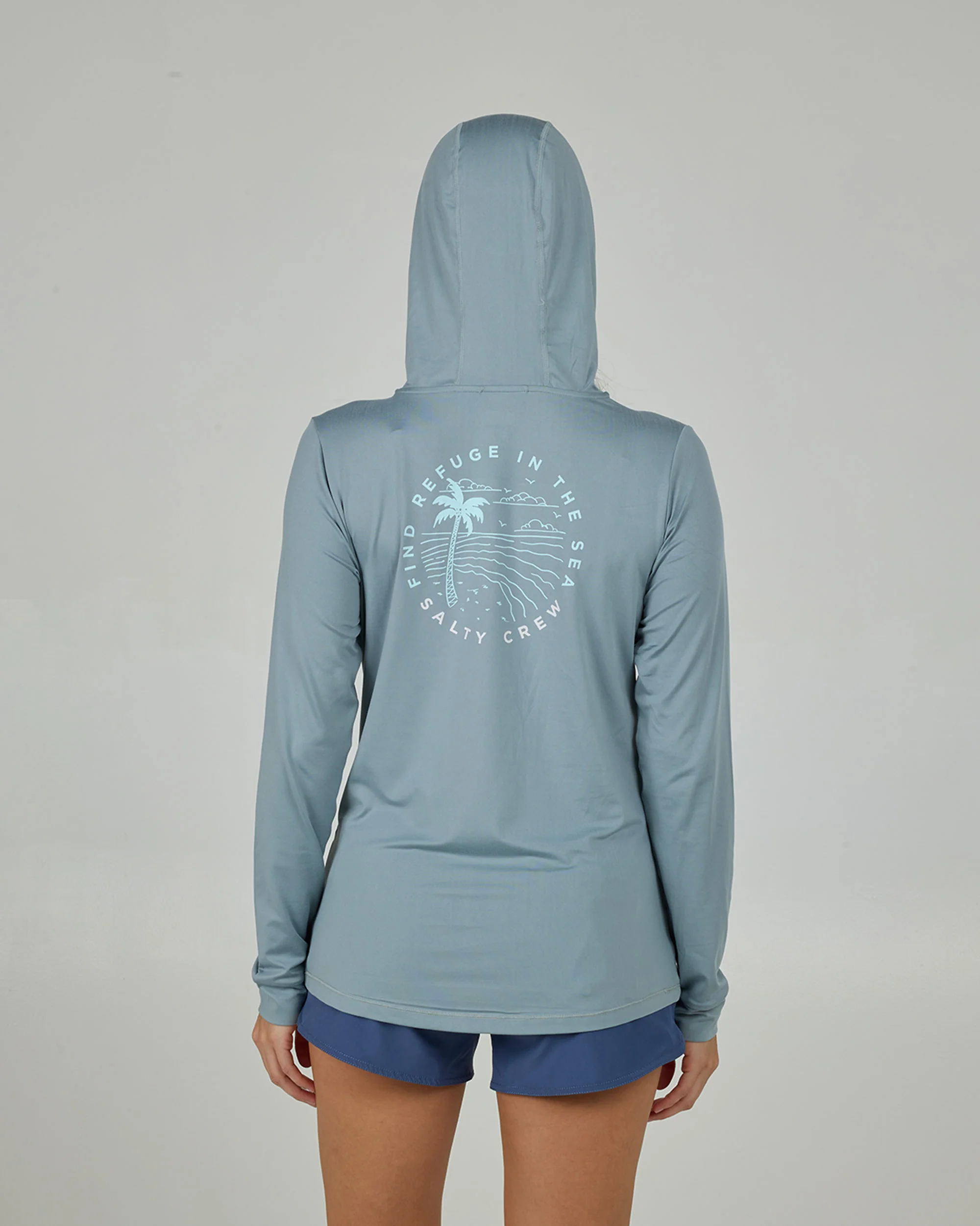 Fireworks Hood Sunshirt - Stormy Grey - Image 4