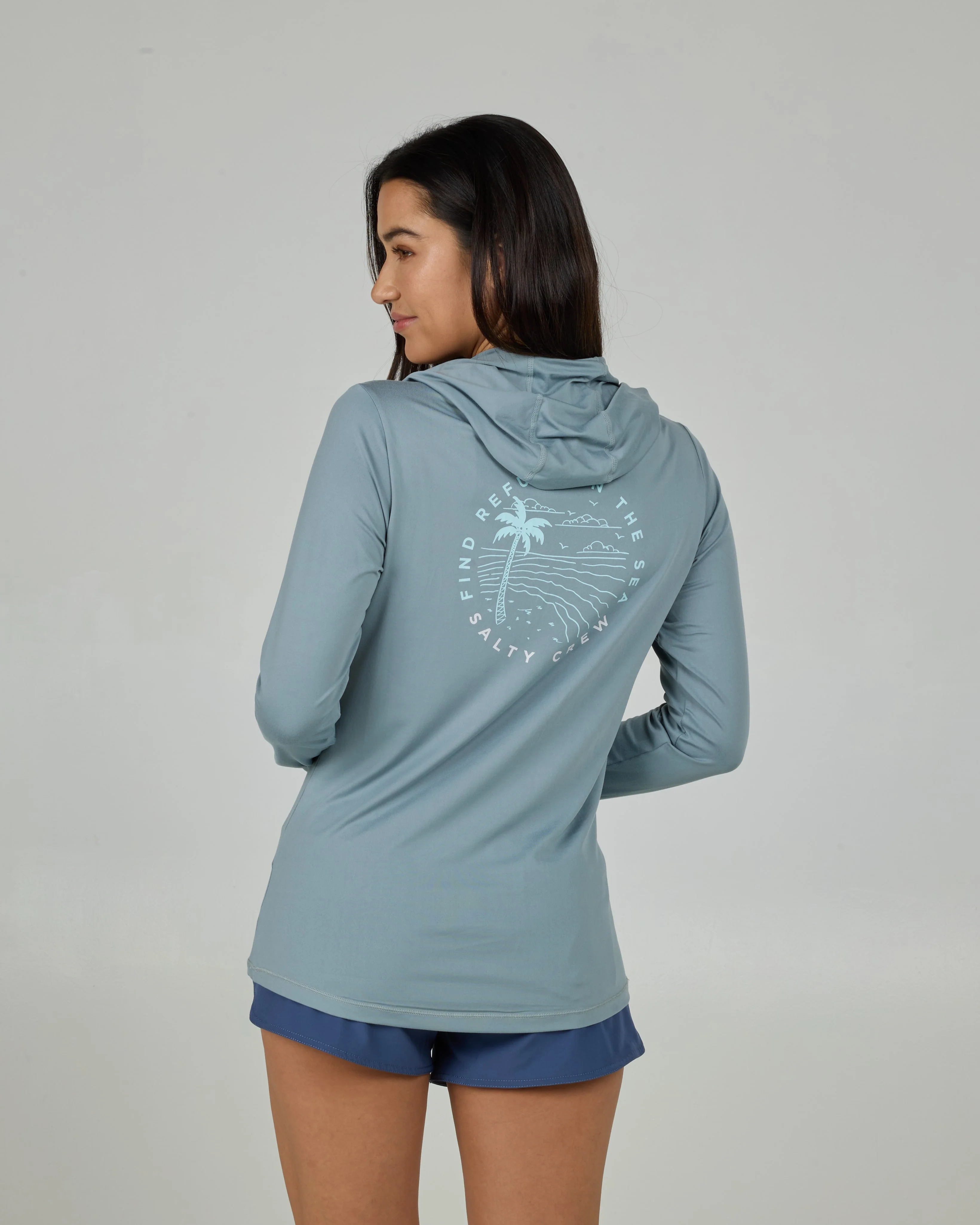 Fireworks Hood Sunshirt - Stormy Grey - Image 5