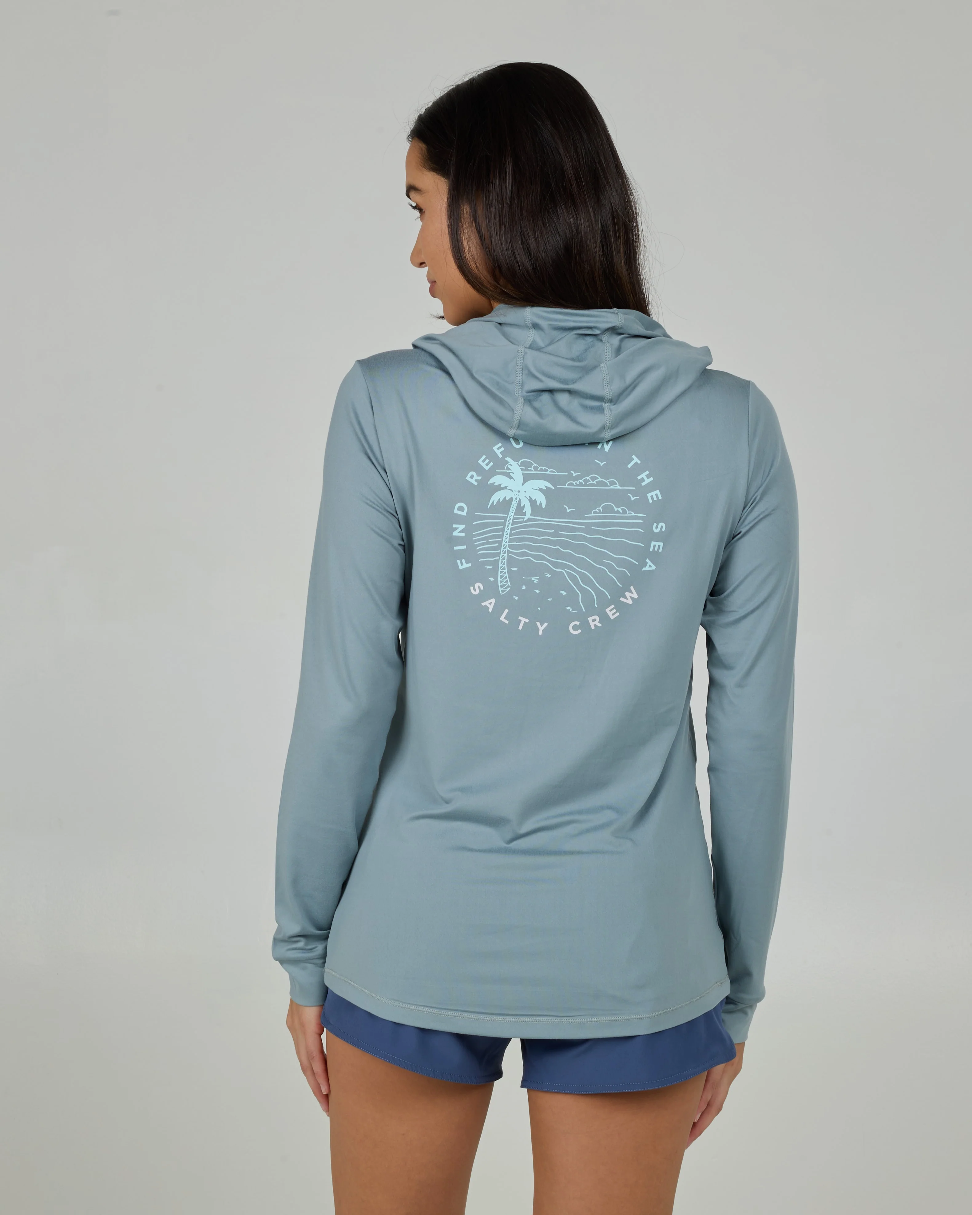 Fireworks Hood Sunshirt - Stormy Grey - Image 6