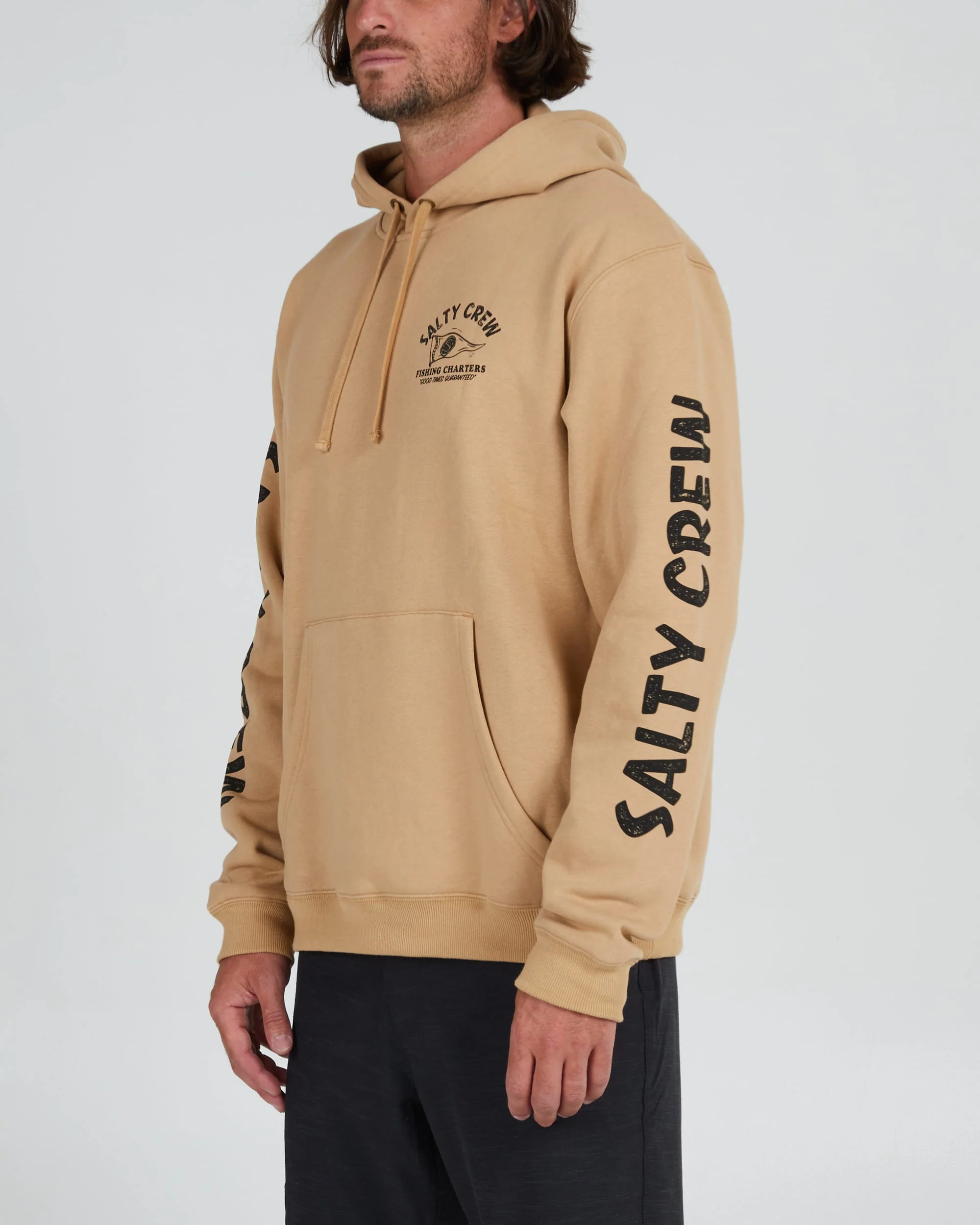 Fishing Charters Hooded Fleece - Sandstone - Image 3