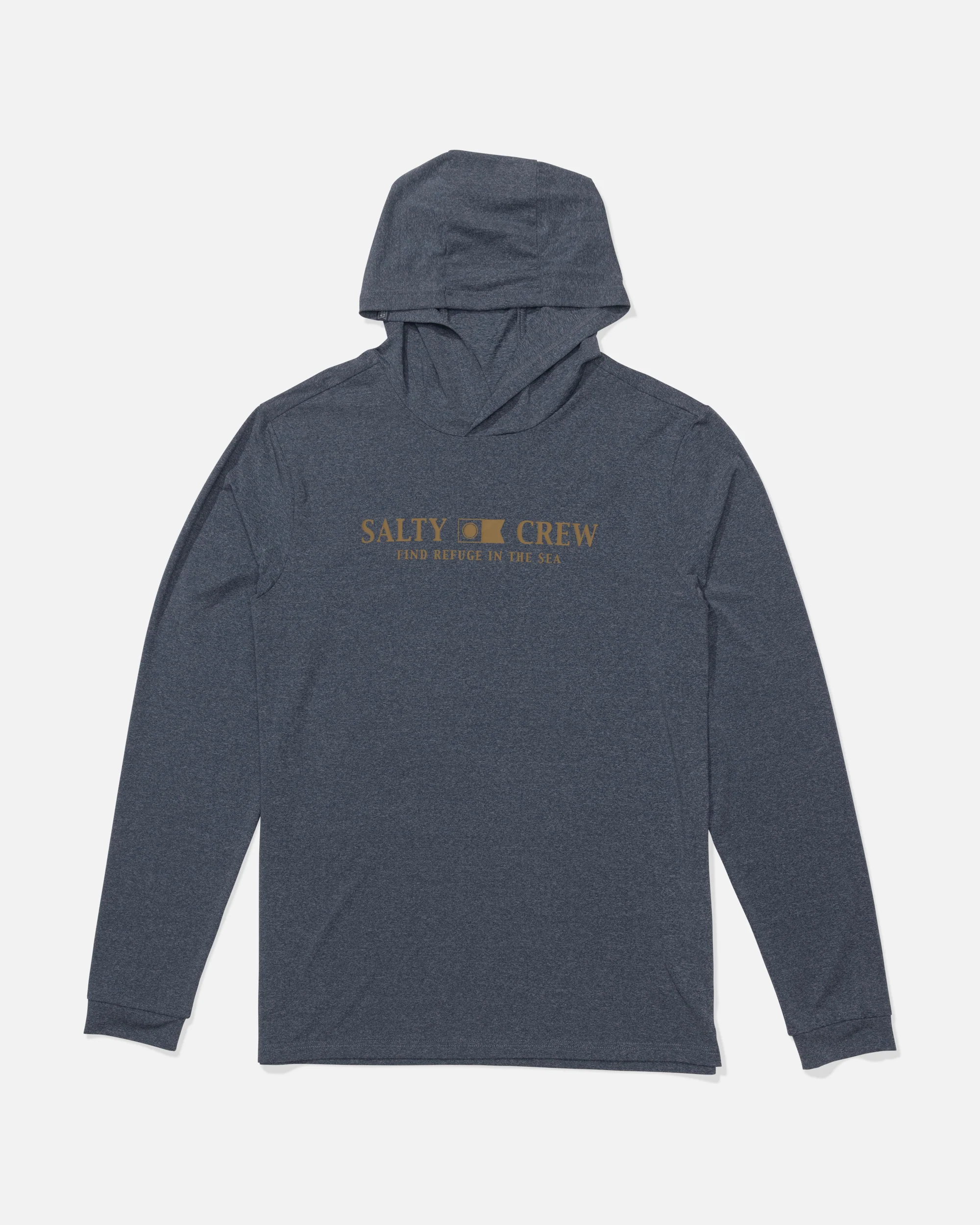 Flagship Hood Sunshirt - Navy Heather