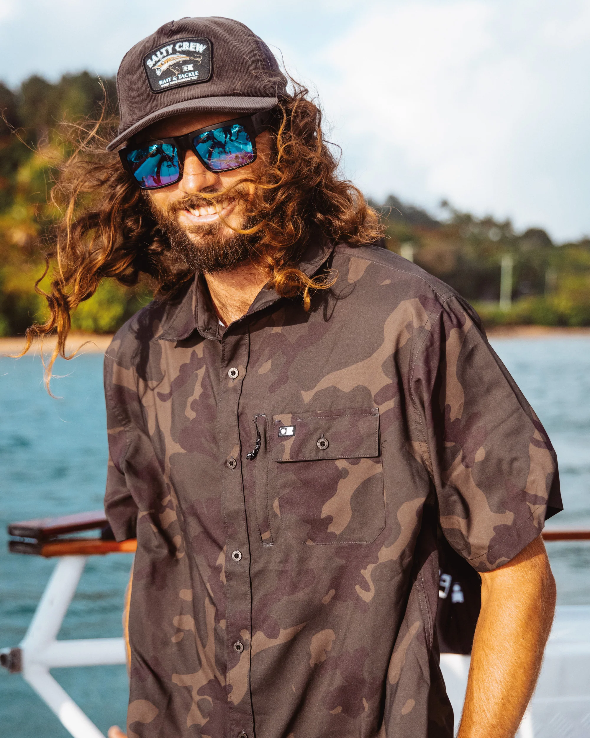 Flagship Uv Button Up - Dark Camo - Image 3