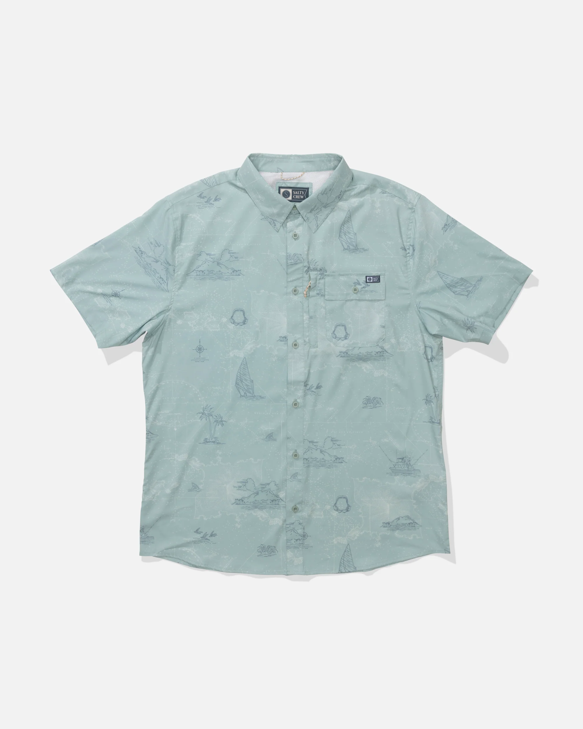 Flagship Uv Button Up - Jade