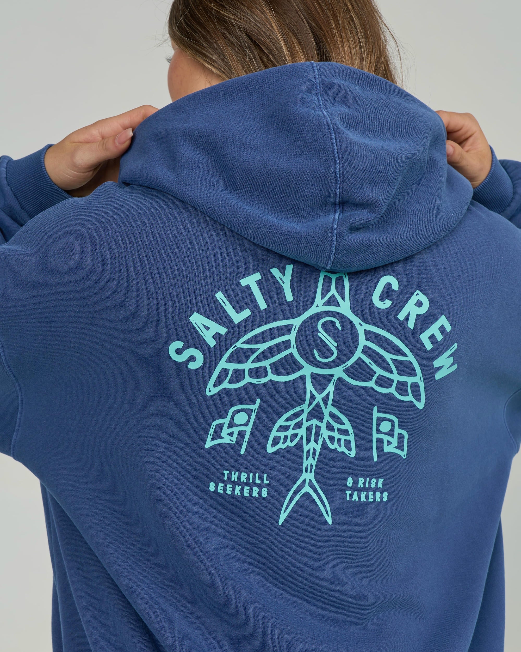 Flying High Hoody  - Navy - Image 3