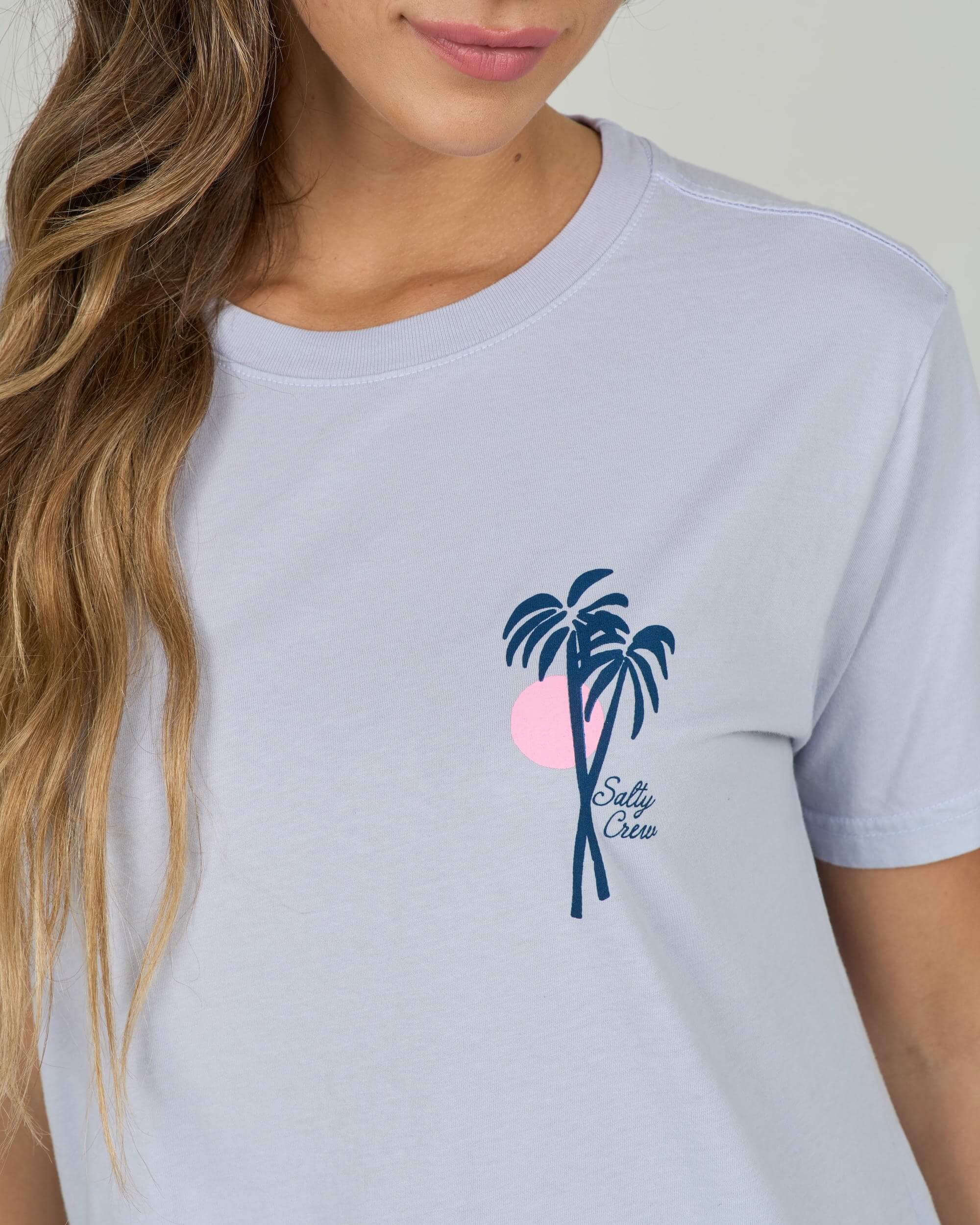 Geo Palm B.f. Tee - Fog - Image 3