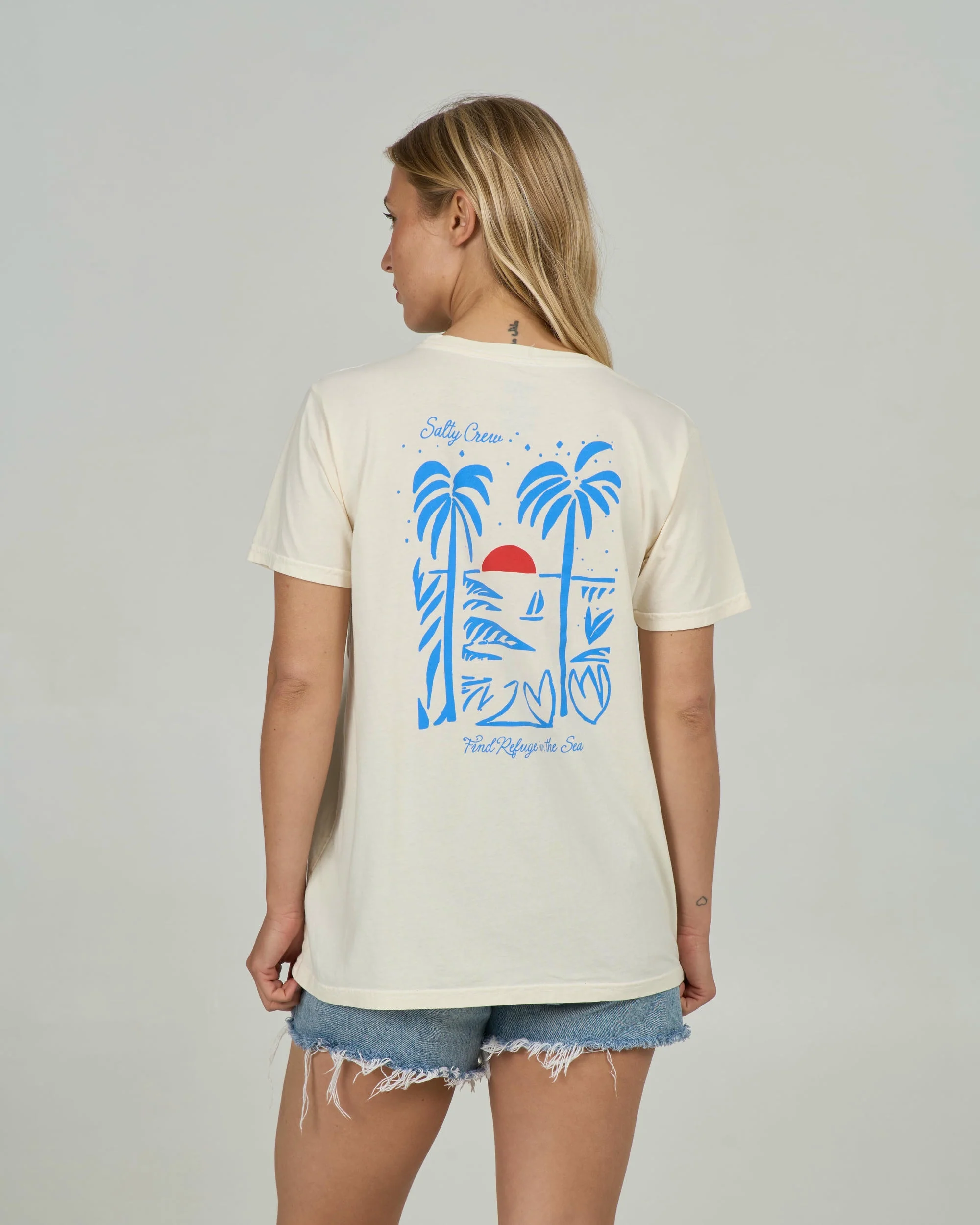 Geo Palm B.f. Tee - Off White - Image 2