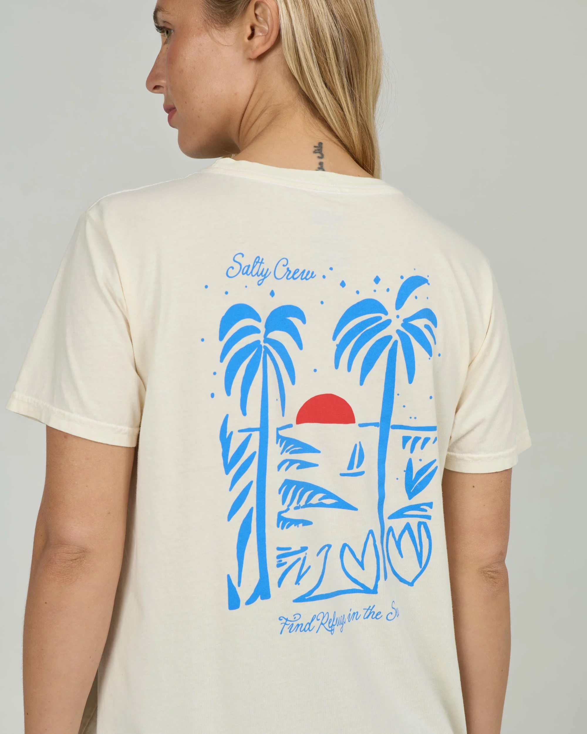Geo Palm B.f. Tee - Off White - Image 5