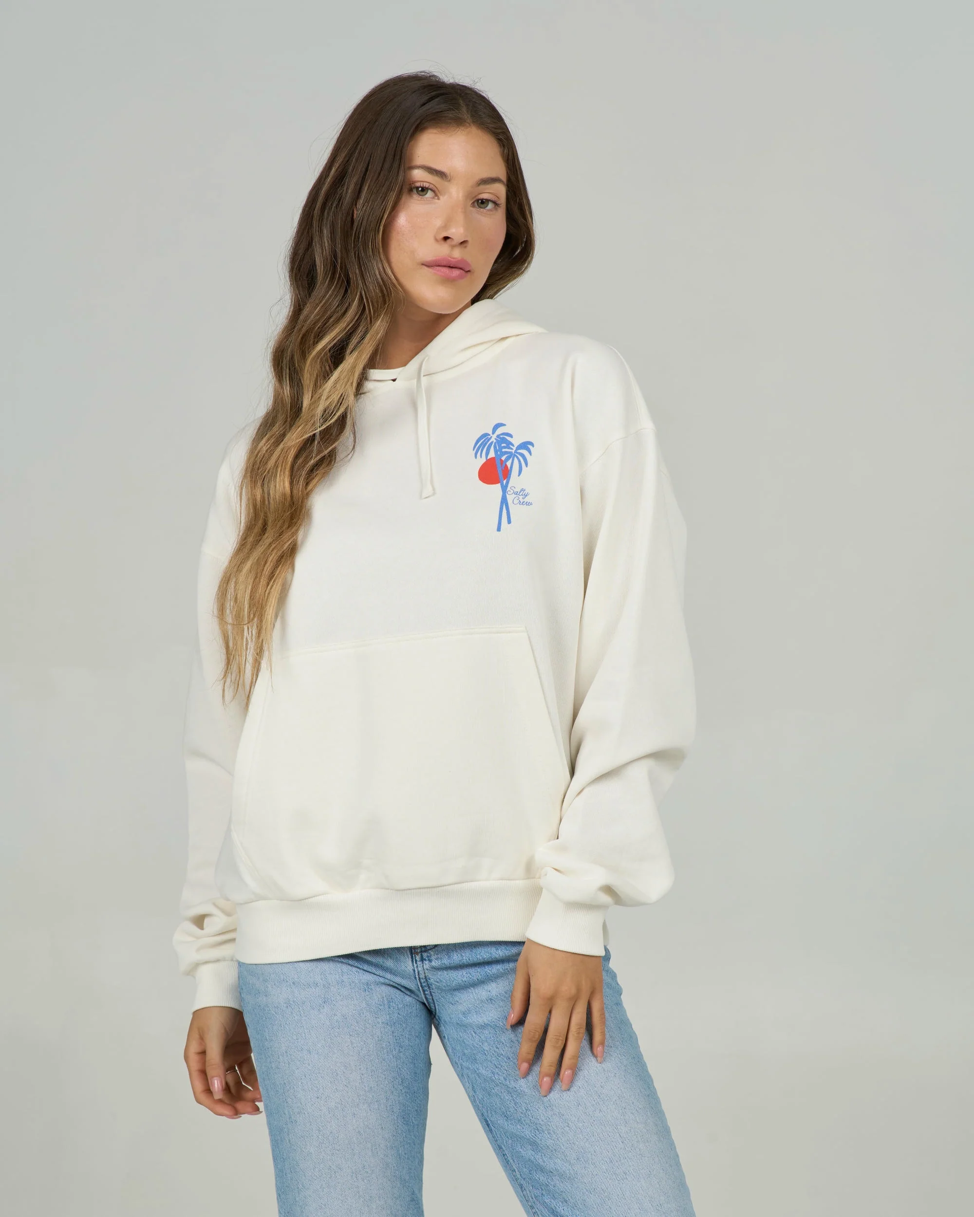 Geo Palm Hoody - Off White - Image 3