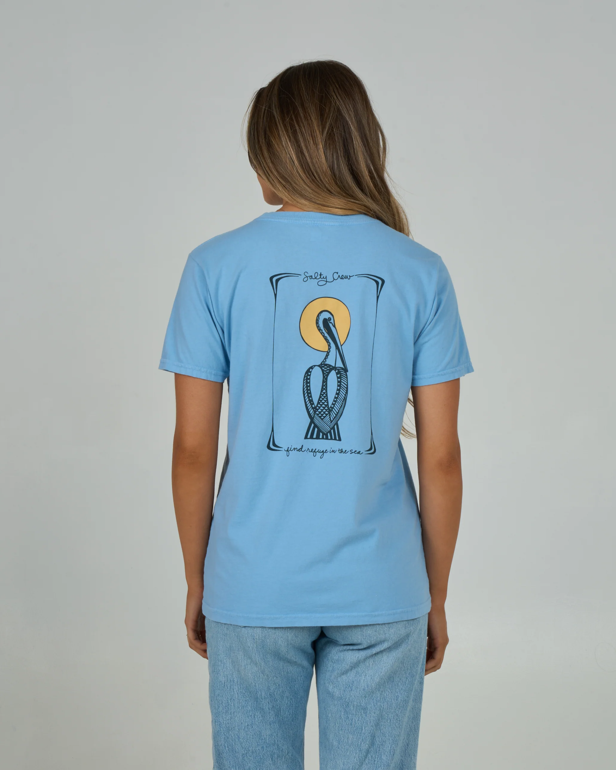 Geo Pelican B.f Tee - Marine Blue - Image 2