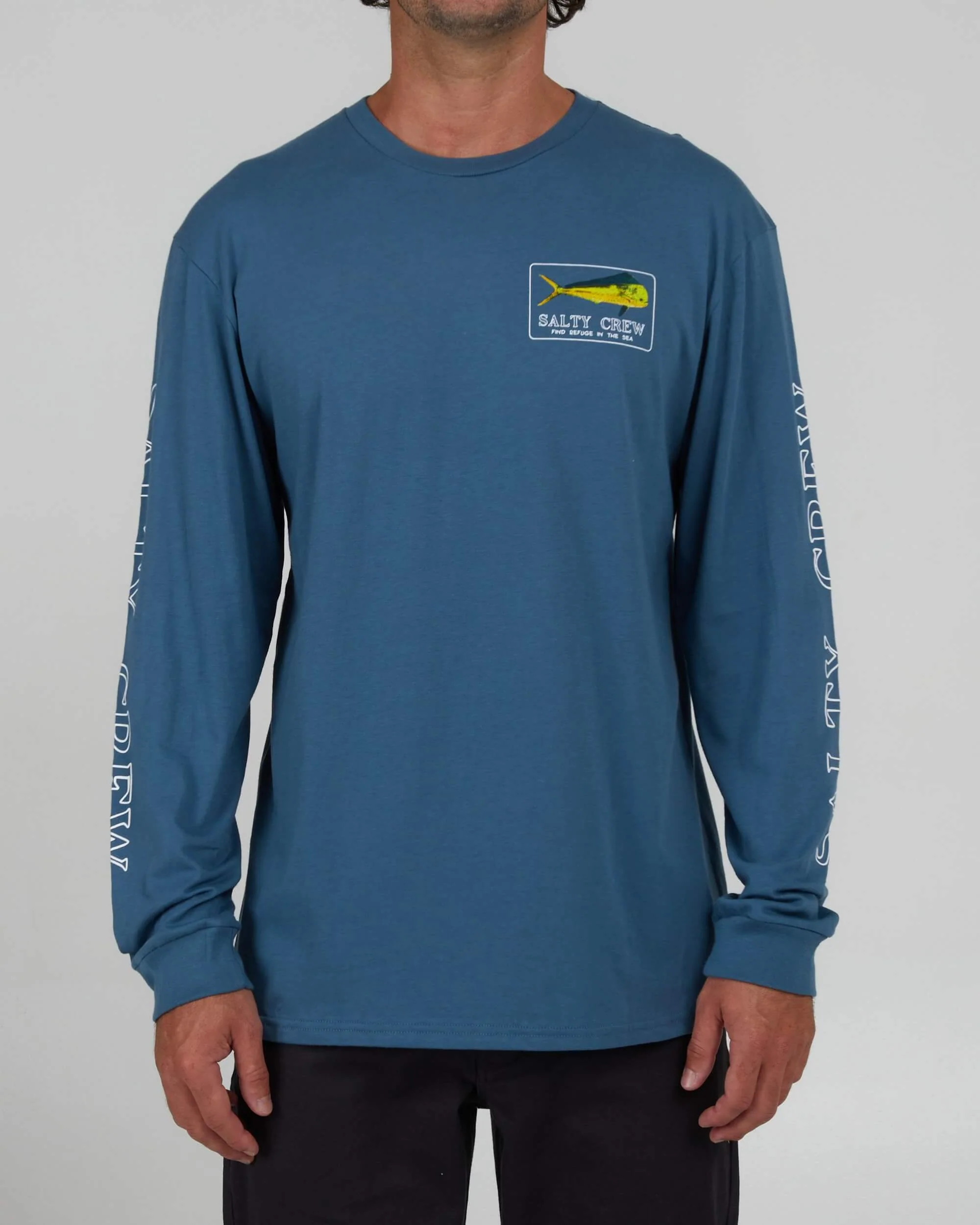 Golden Mahi Premium L/S Tee - Slate - Image 3