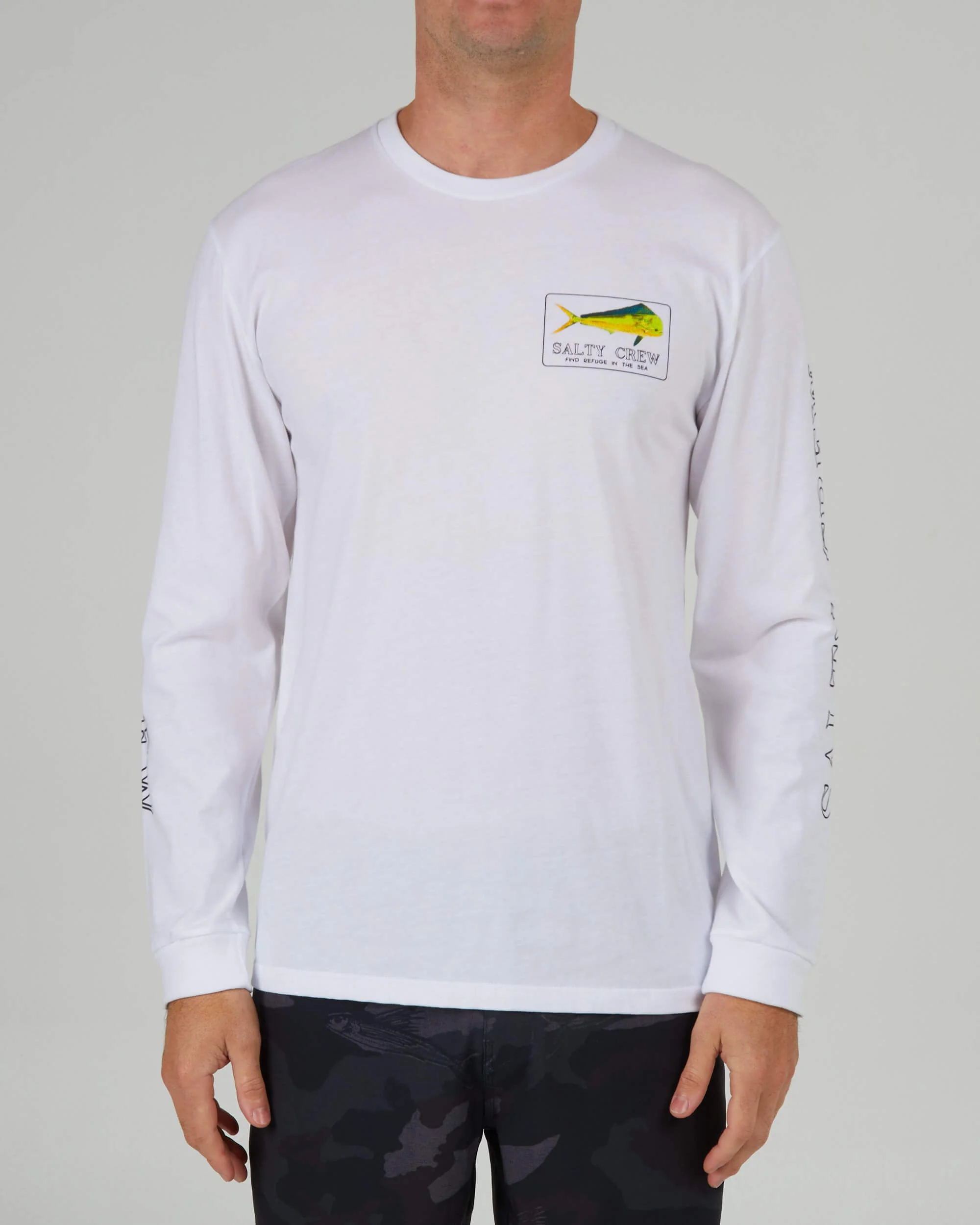 Golden Mahi Premium L/S Tee - White - Image 3