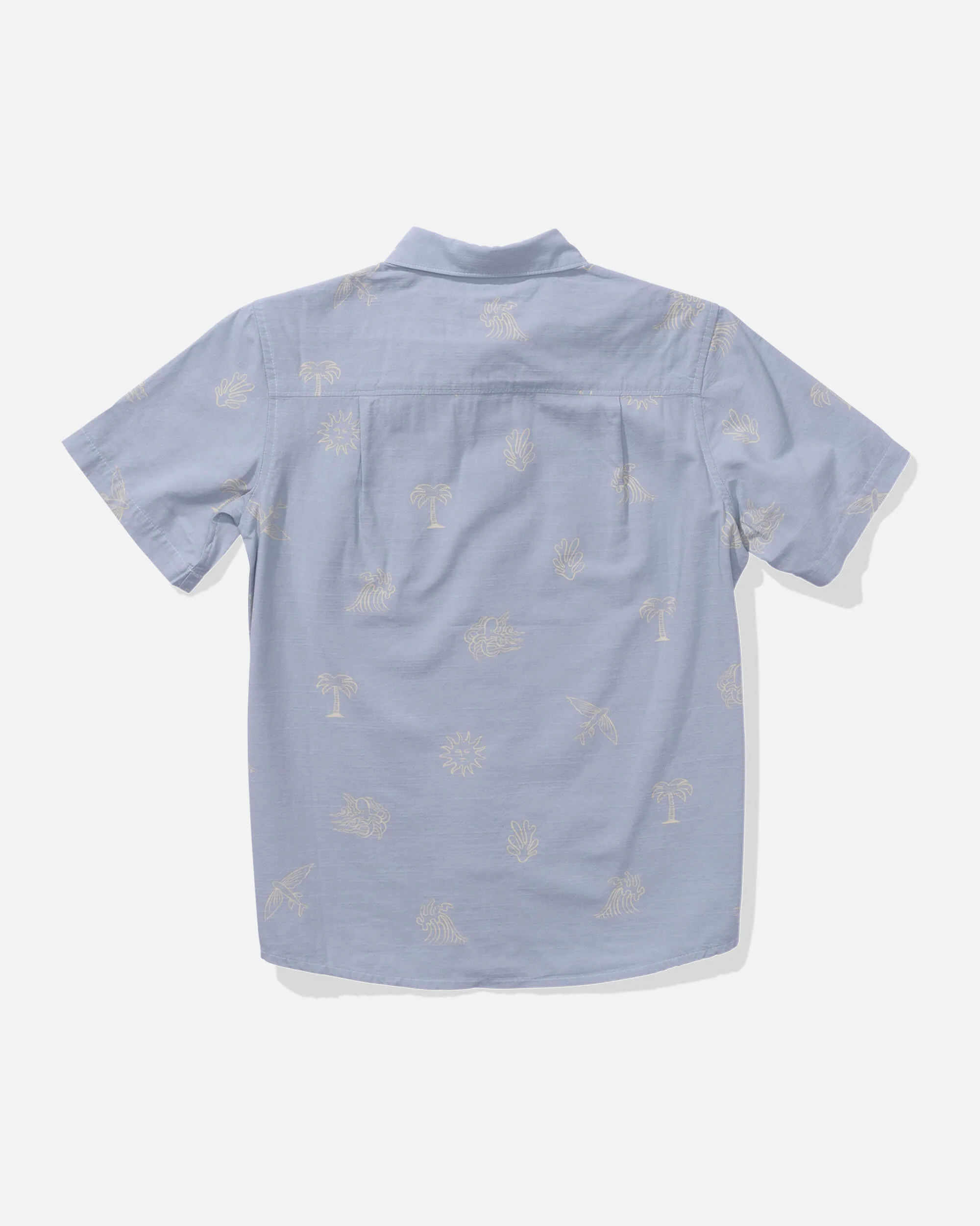 Good Vibes Ss Woven Kids - Blue Fog - Image 2
