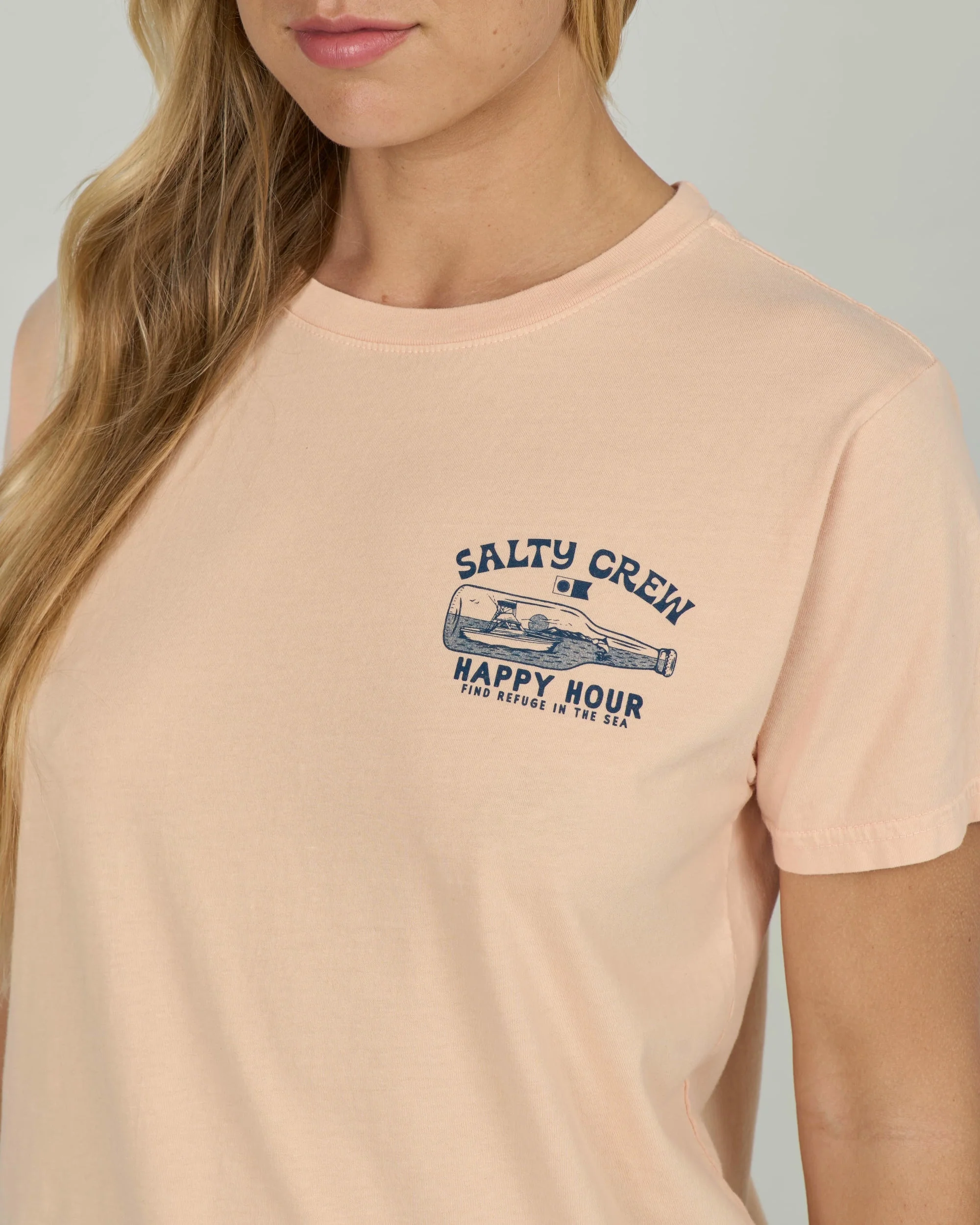 Happy Hour B.f. Tee - Apricot - Image 4