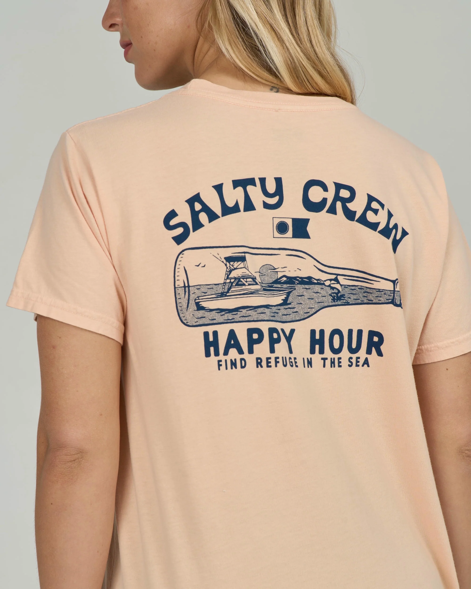 Happy Hour B.f. Tee - Apricot - Image 5