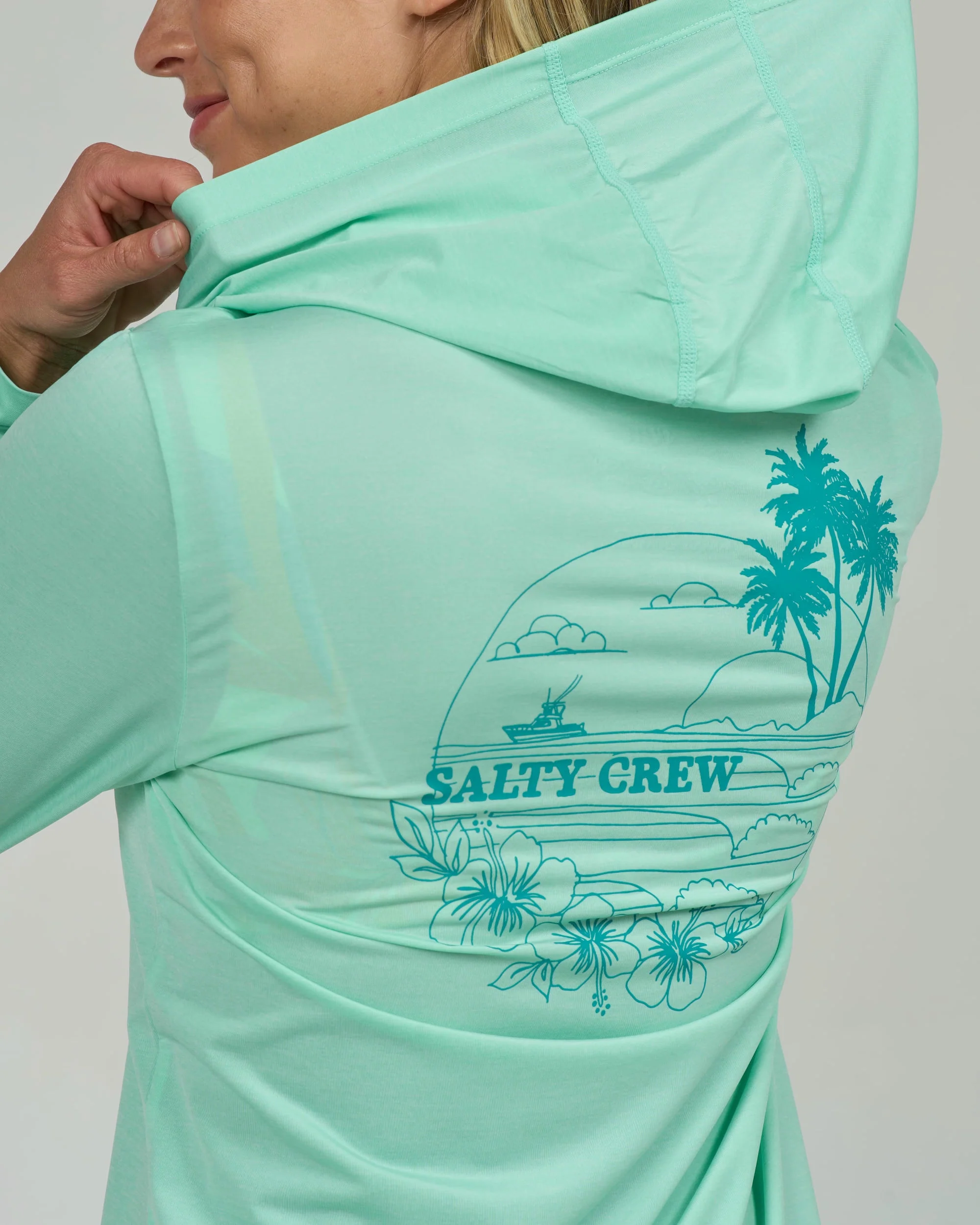 Heatwave Hooded Sunshirt - Mint - Image 5