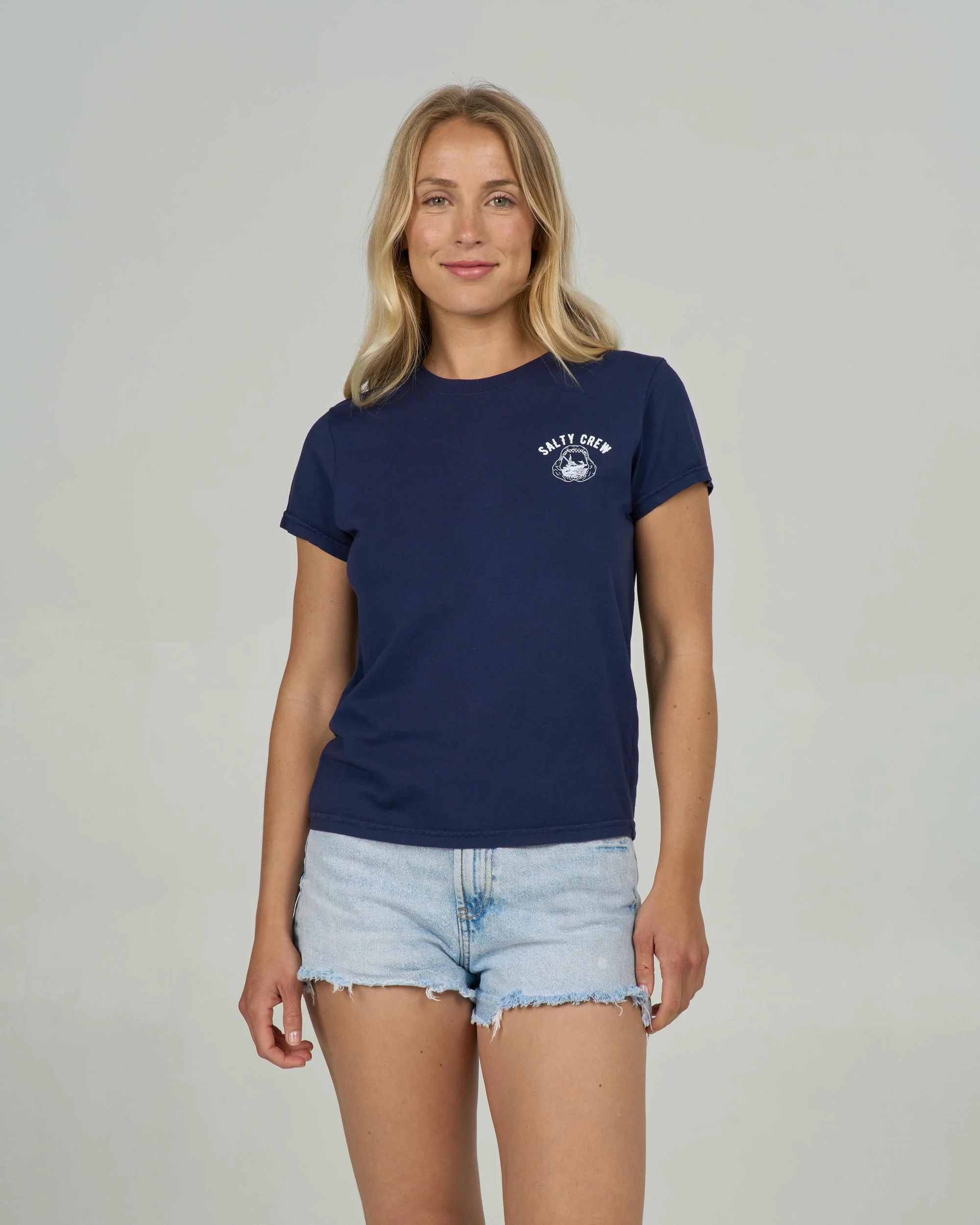 Jawbone Modern Tee - Bright Navy