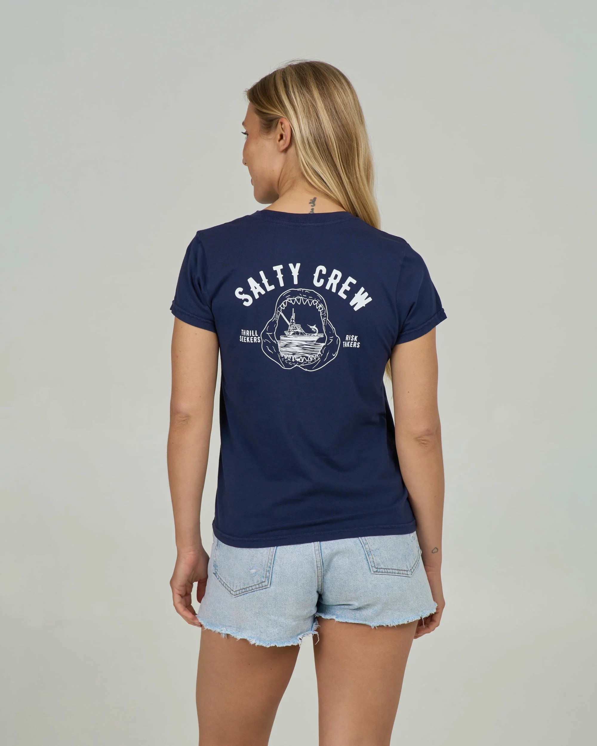Jawbone Modern Tee - Bright Navy - Image 2