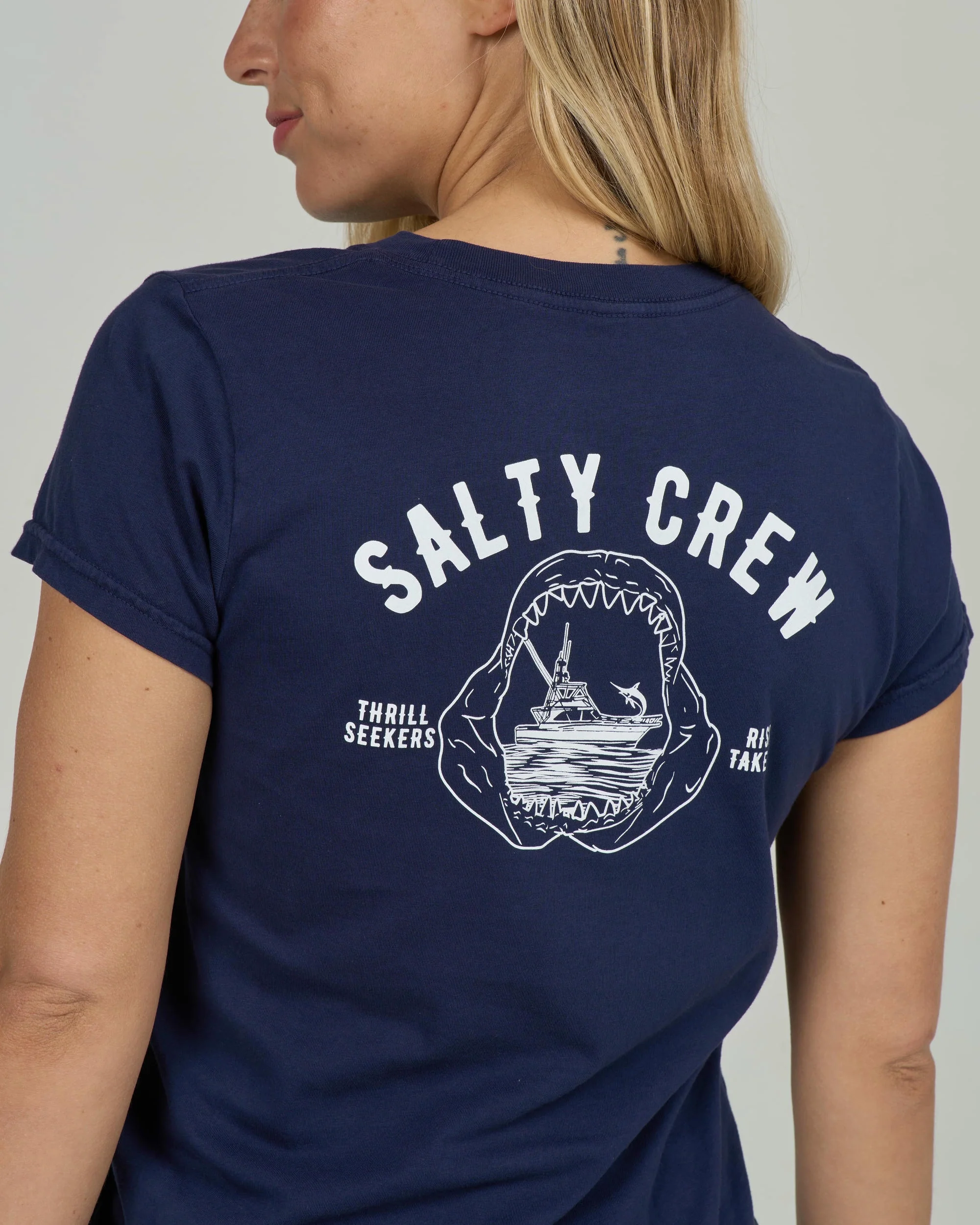 Jawbone Modern Tee - Bright Navy - Image 4