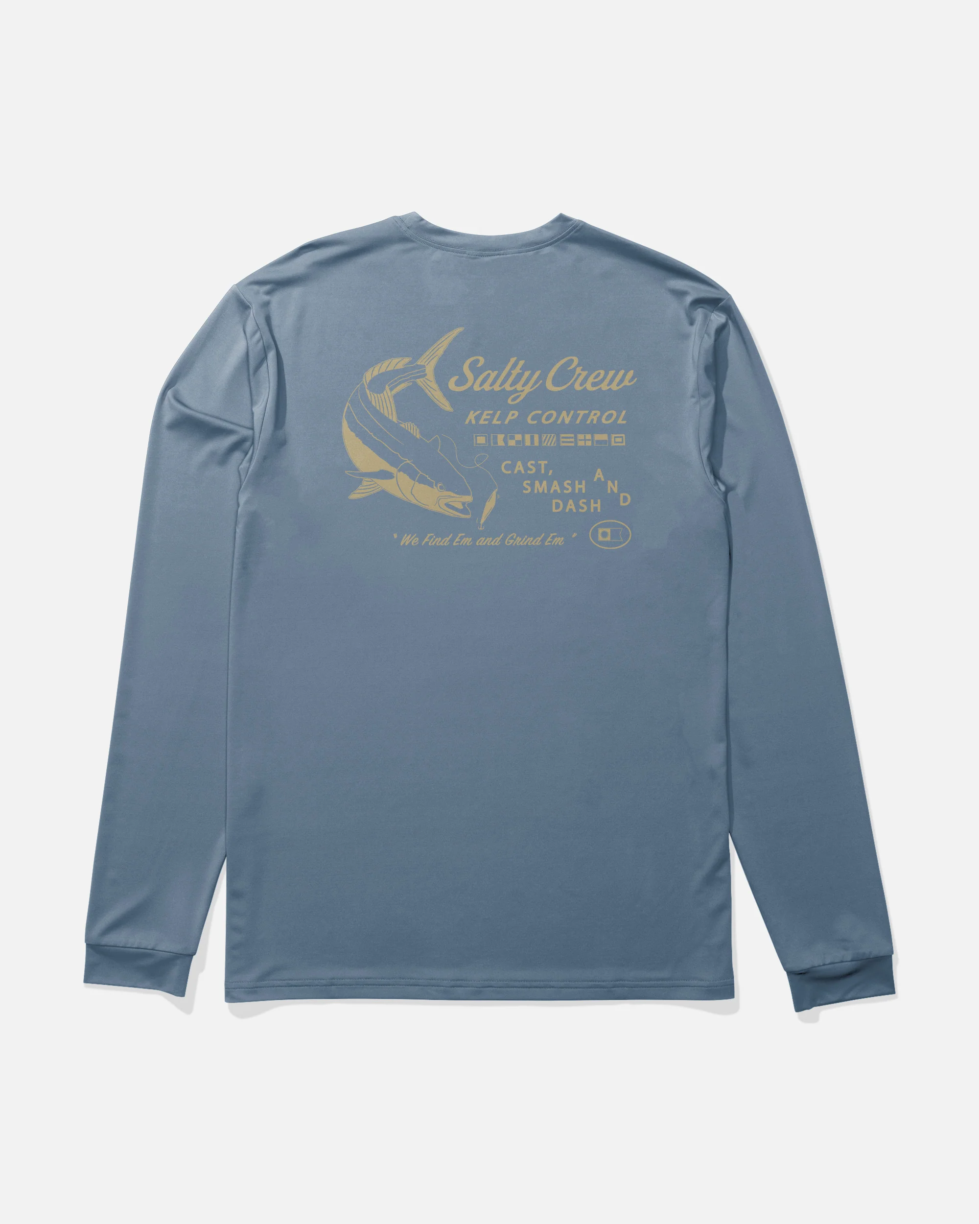 Kelp Control Ls Sunshirt - Captains Blue